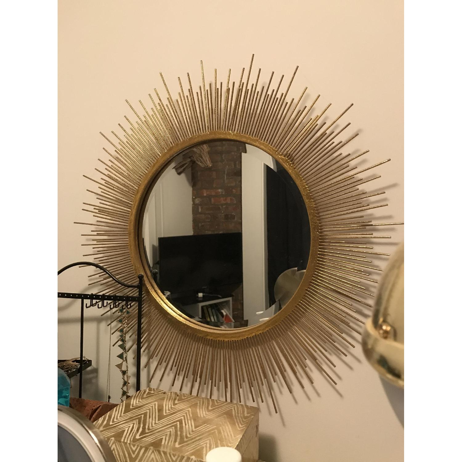 Two's Company Tozai Gold Starburst Wall Mirror - image-1