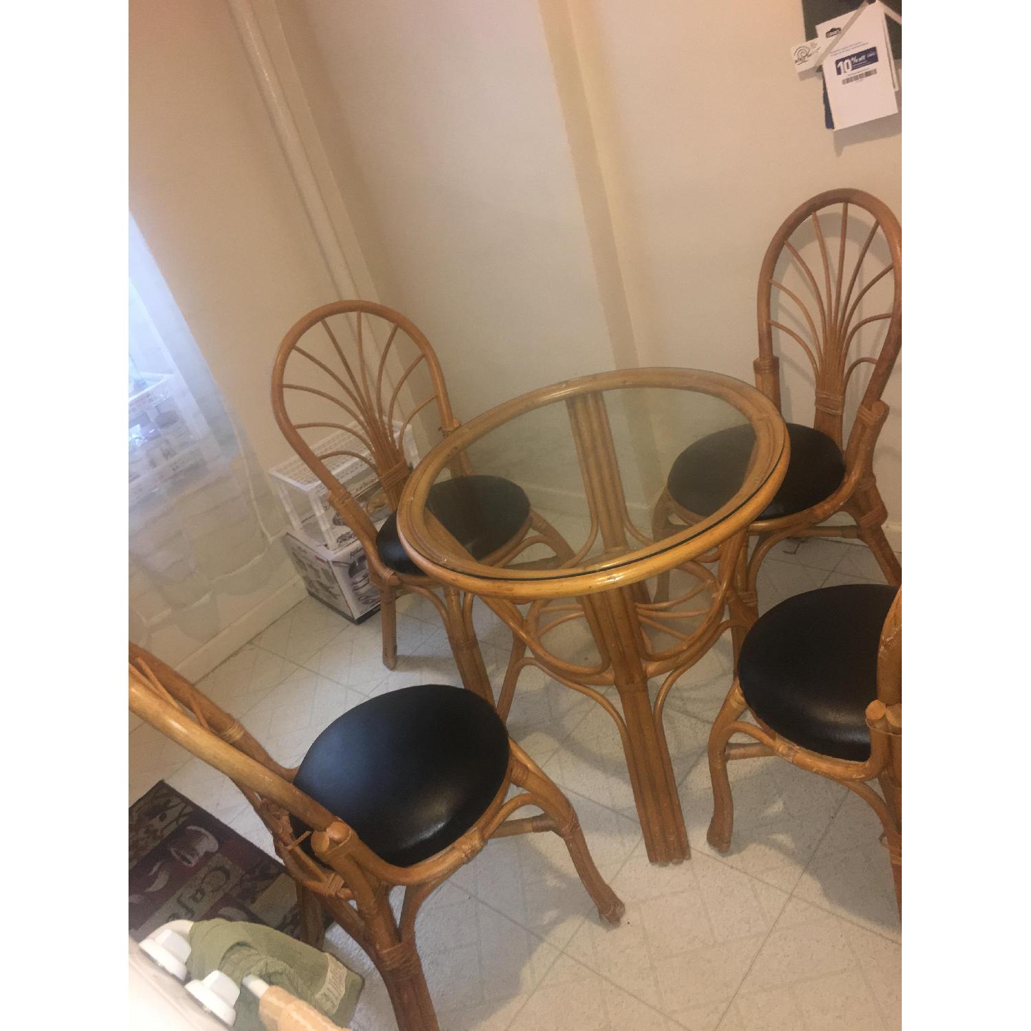 Wood & Glass 5 Piece Dining Set - image-1