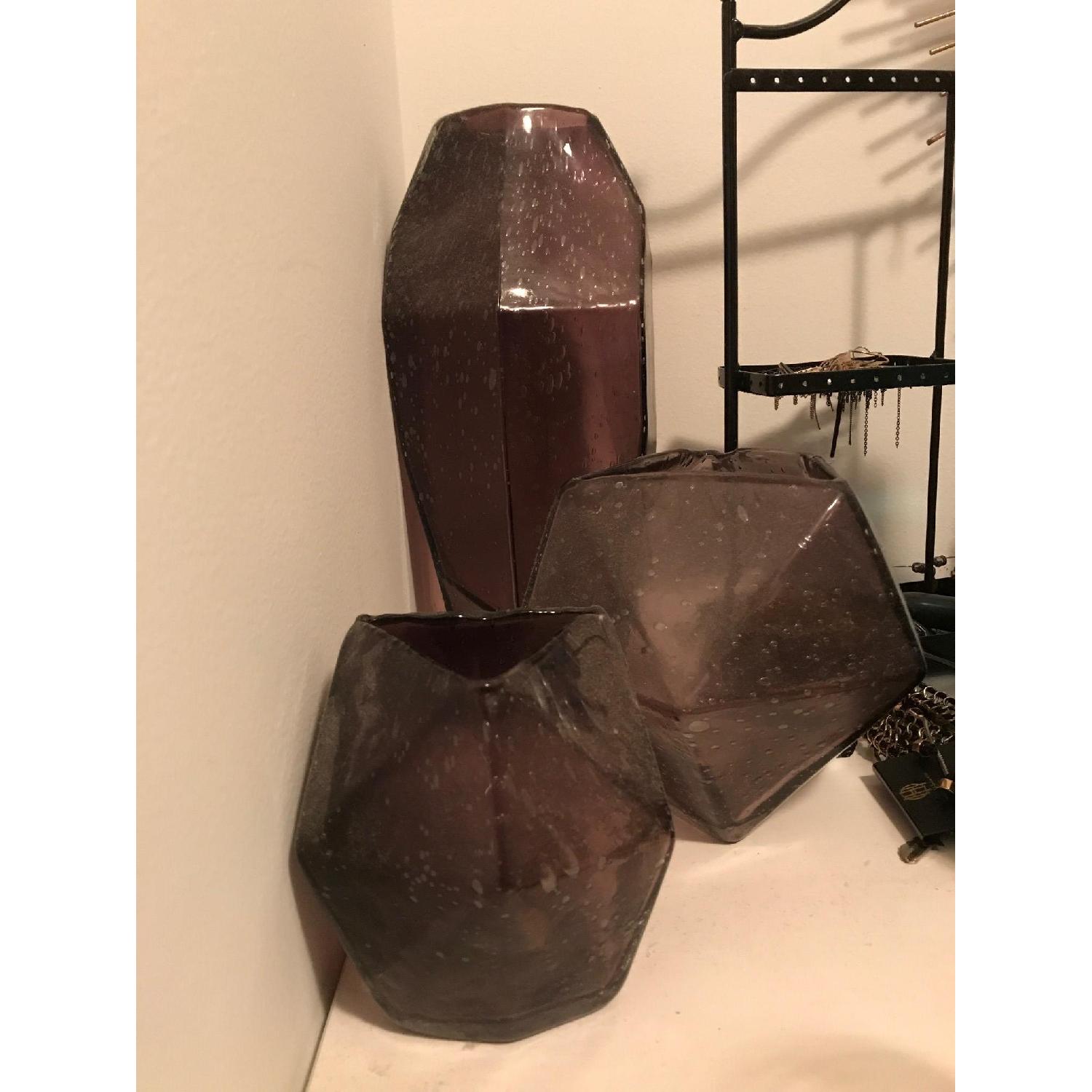 Anthropologie Faceted Gem Vases - image-3