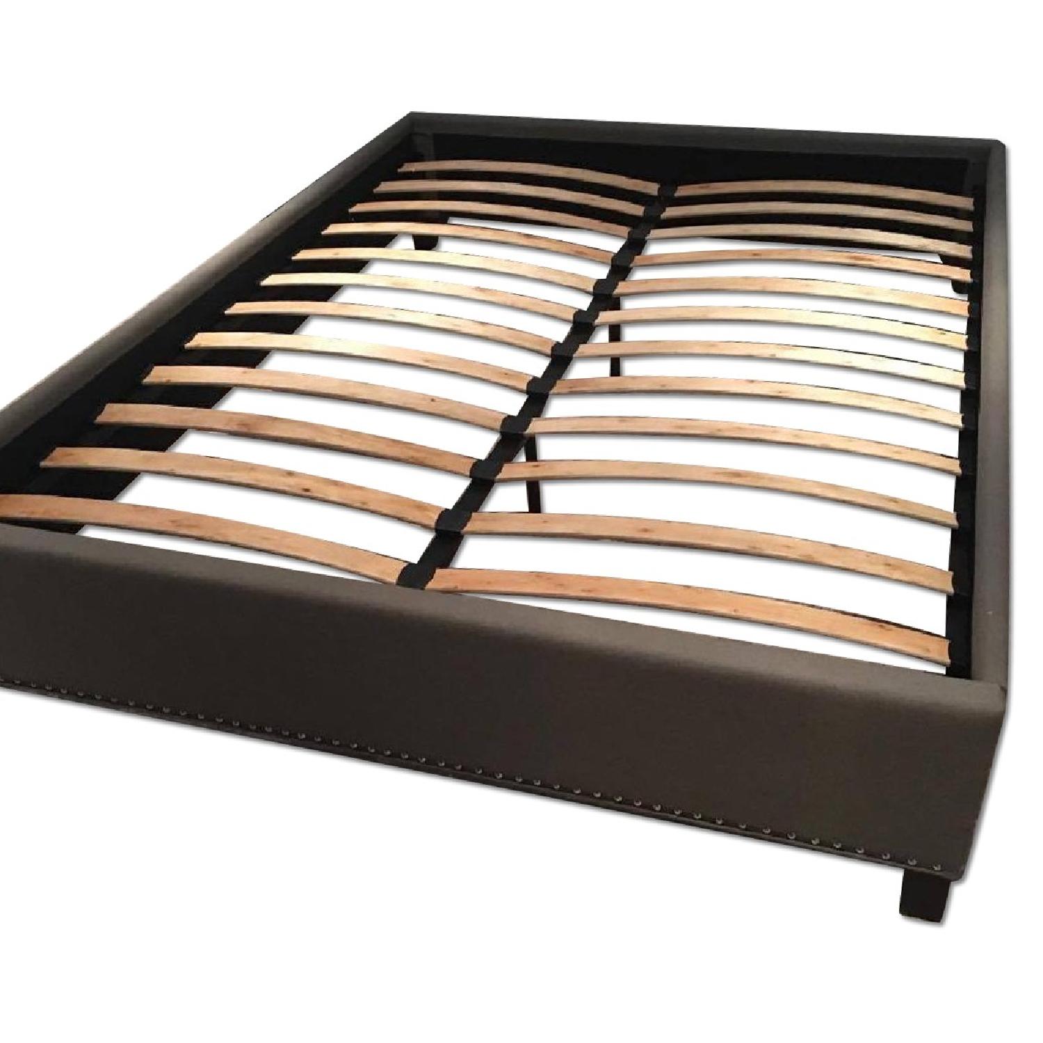 Wayfair Queen Fabric Upholstered Studded Bed Frame - image-0