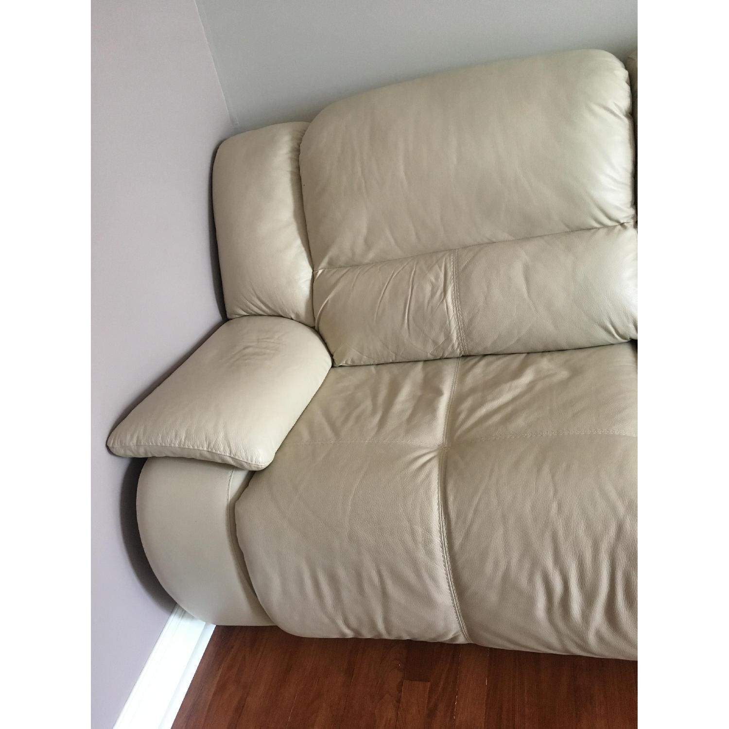 Macy's Off White Power Recliner Sofa - image-2