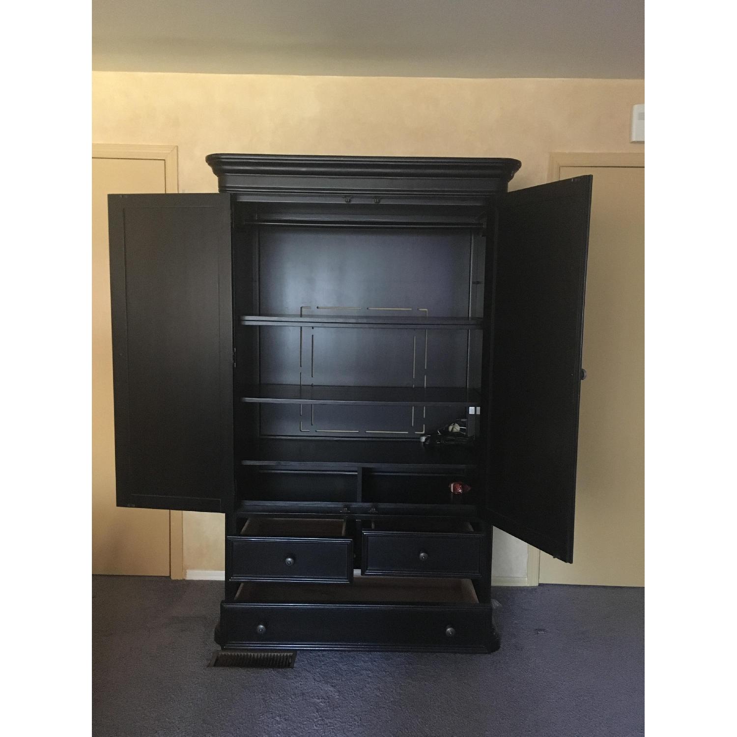 Raymour & Flanigan Black Armoire - image-2
