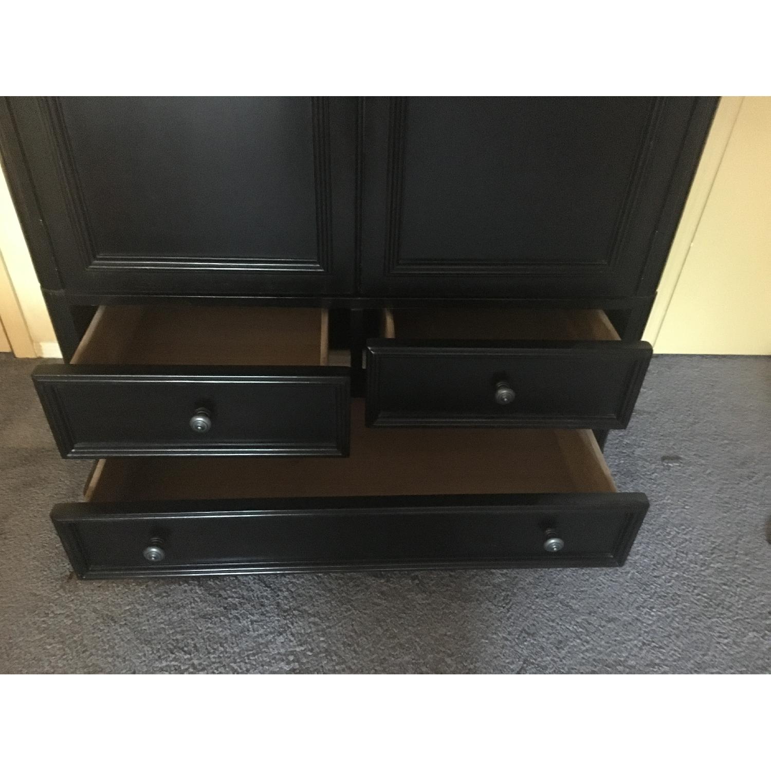 Raymour & Flanigan Black Armoire - image-3