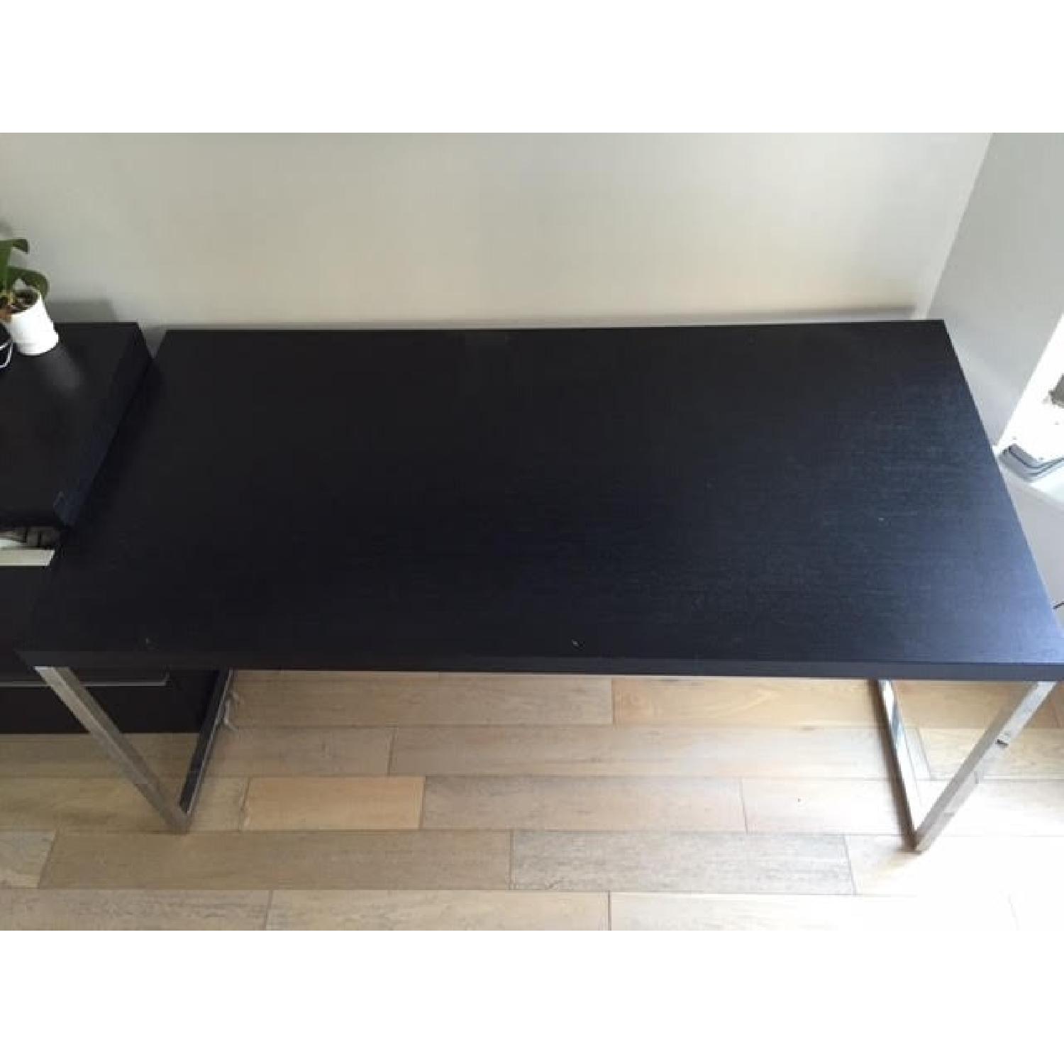 BoConcept Solid Wood & Chrome Desk - image-2