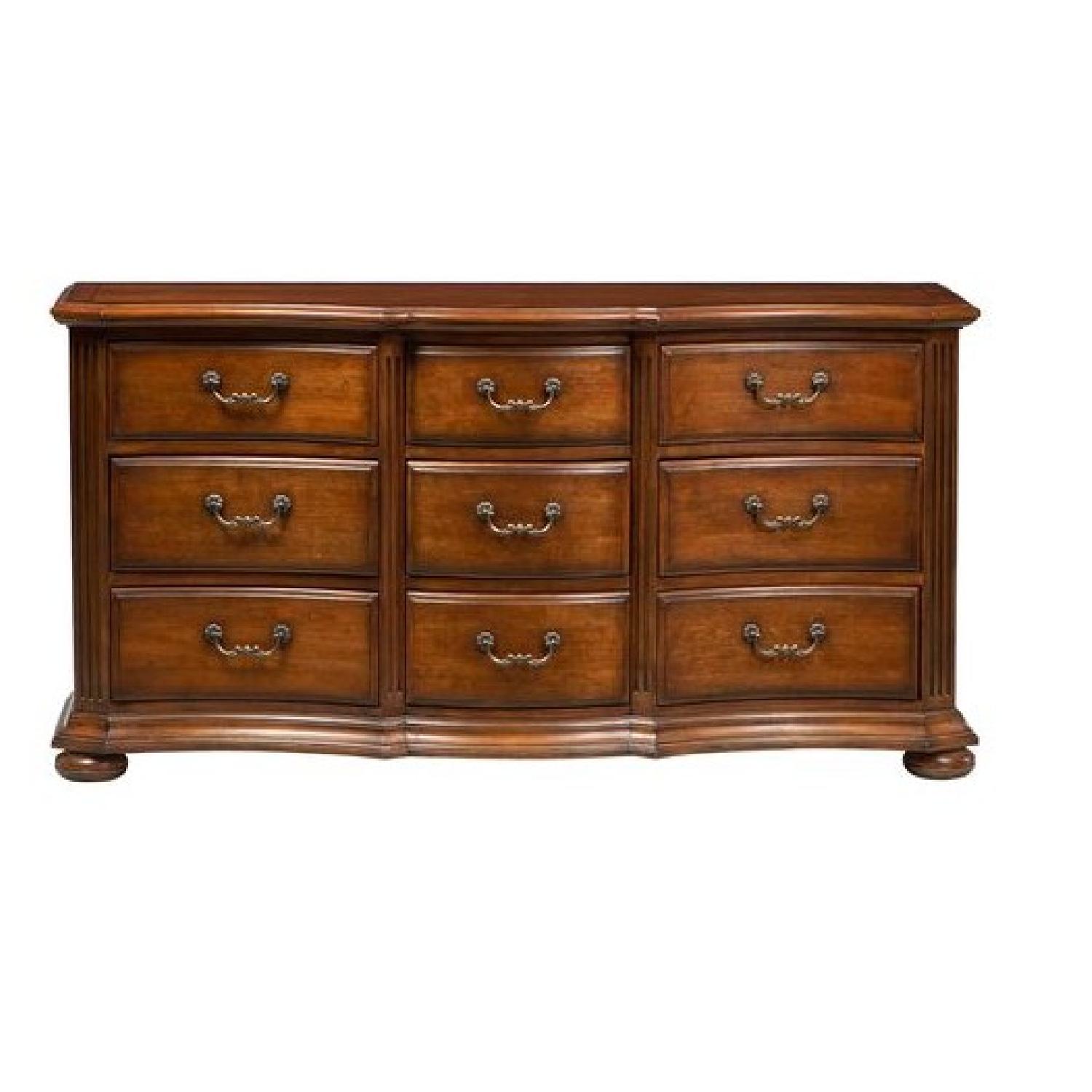 Ethan Allen Tuscany Marco Serpentine 9Drawer Dresser AptDeco
