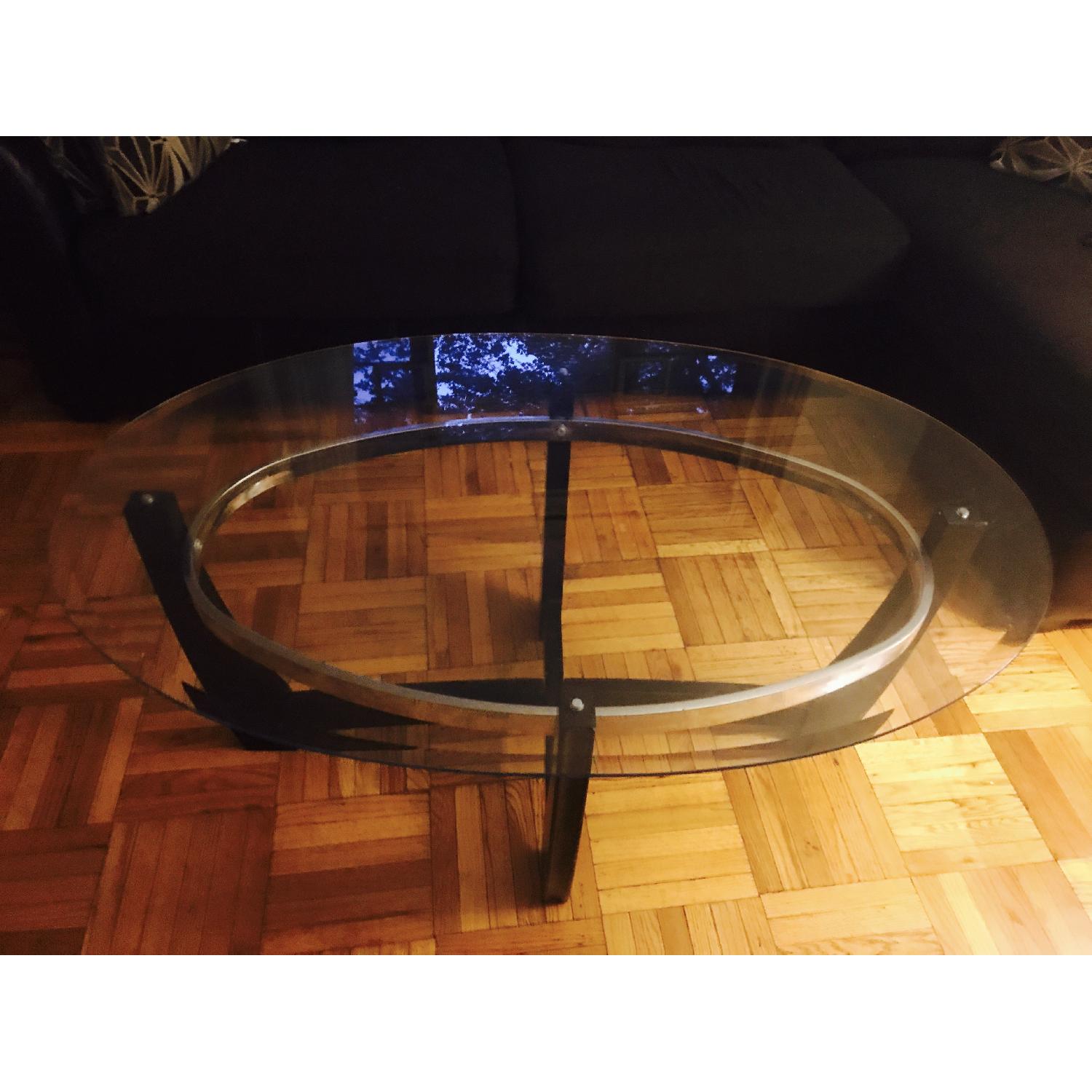 Bob's Matinee Glass Top Coffee Table + 2 End Tables - image-1