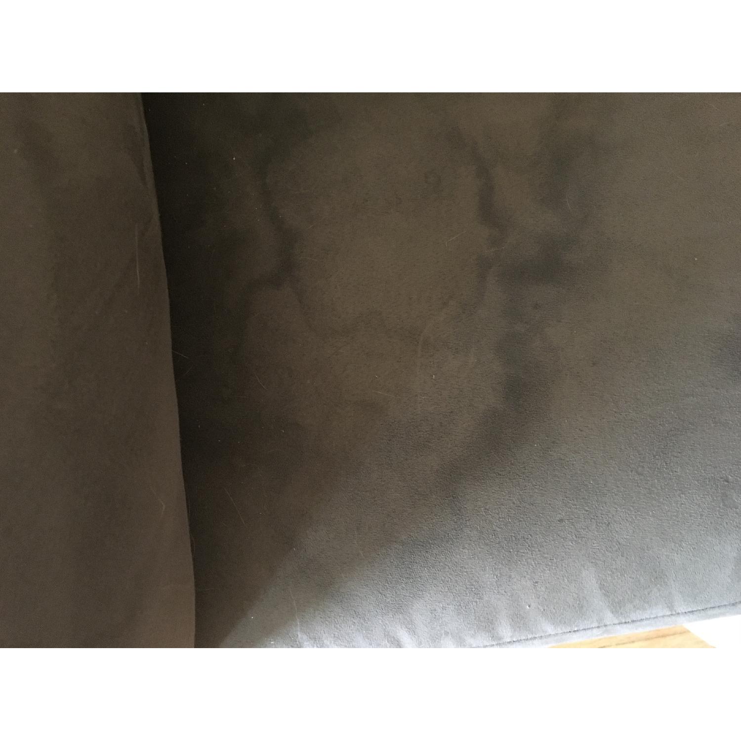 Victors Villa Furniture Grey Microfiber Sofa - image-4
