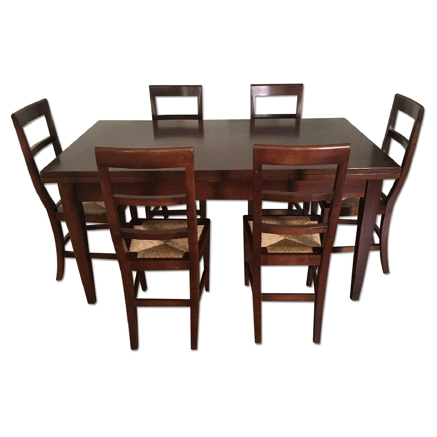 Bardiani Custom Made 9 Piece Italian Dining Set in Walnut - image-0