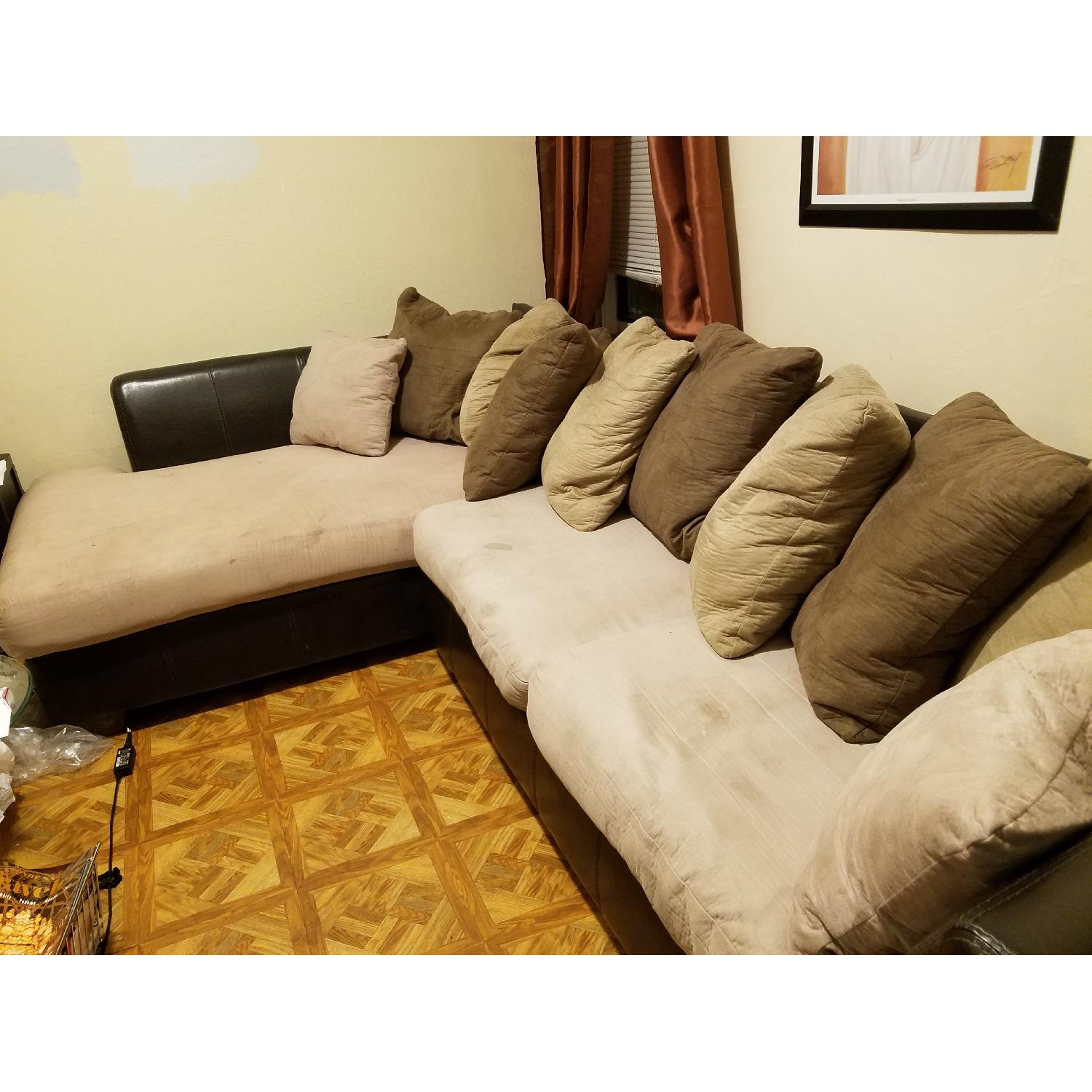 Raymour & Flanigan Sectional Sofa - image-1