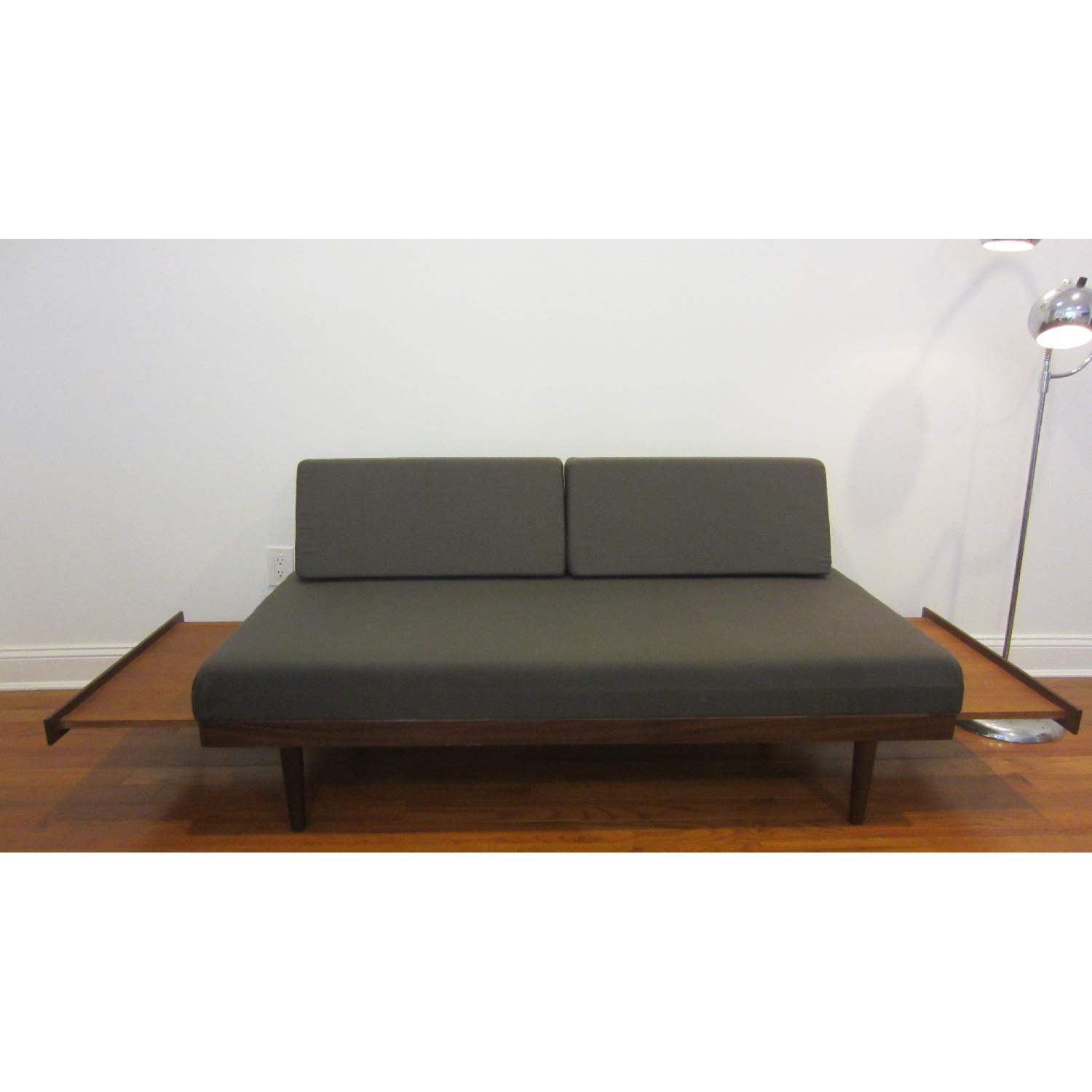 Mid-Century Sofa w/ Floating End Tables - image-1