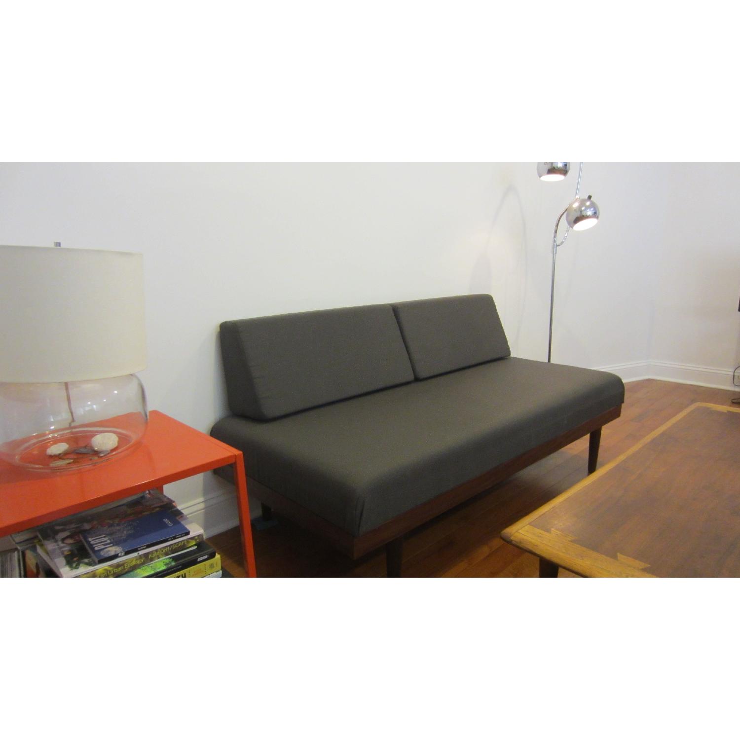 Mid-Century Sofa w/ Floating End Tables - image-2