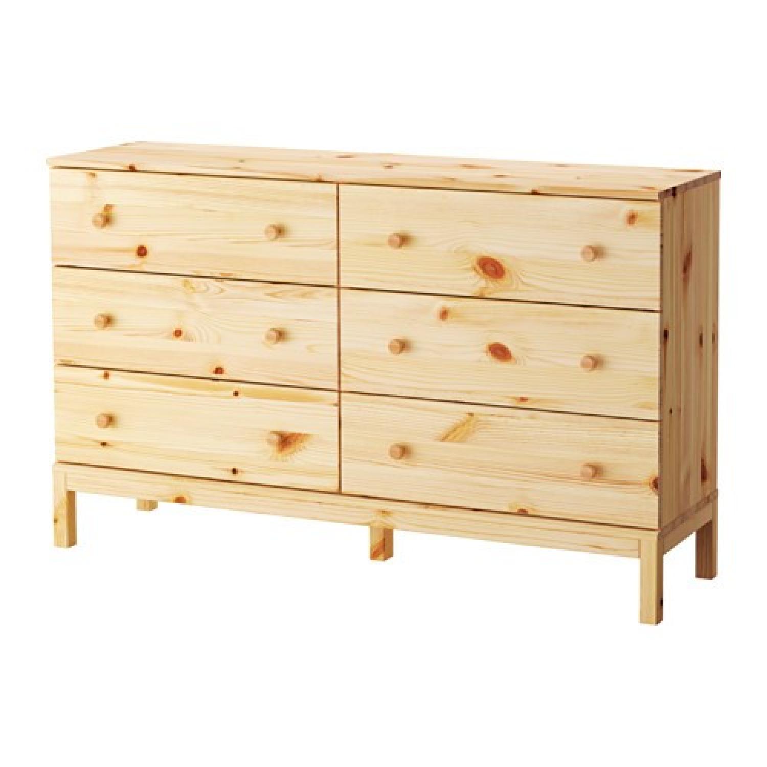Ikea Tarva 6 Drawer Pine Dresser - image-0
