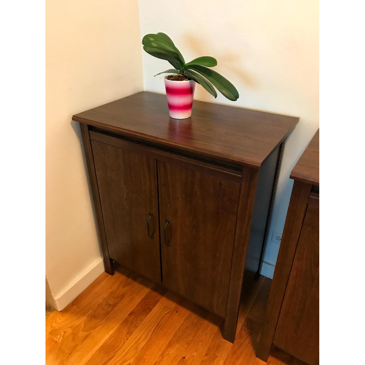 Ikea Brusali Brown Cabinets - image-0