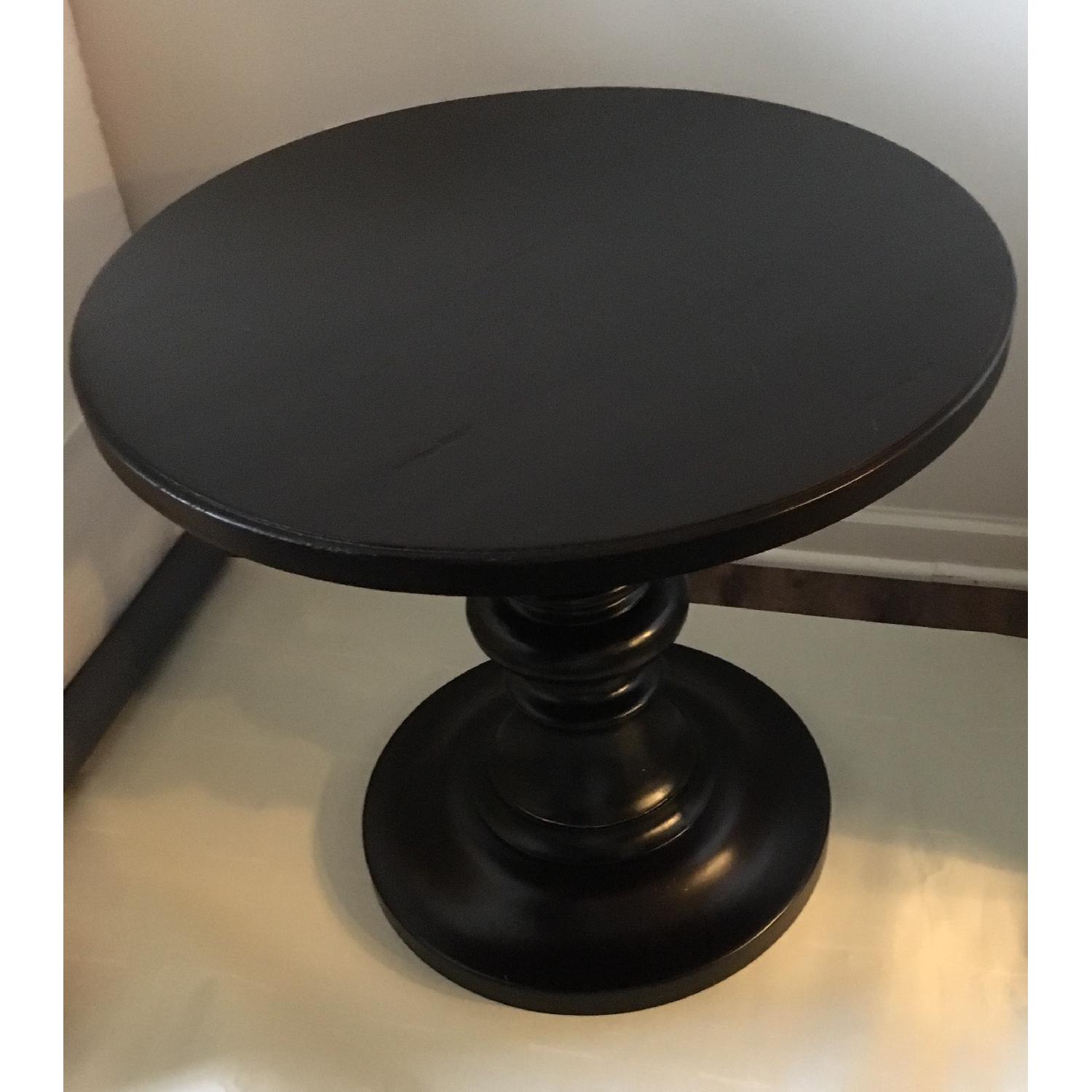 Pottery Barn Rustic Pedestal Accent Table - image-2