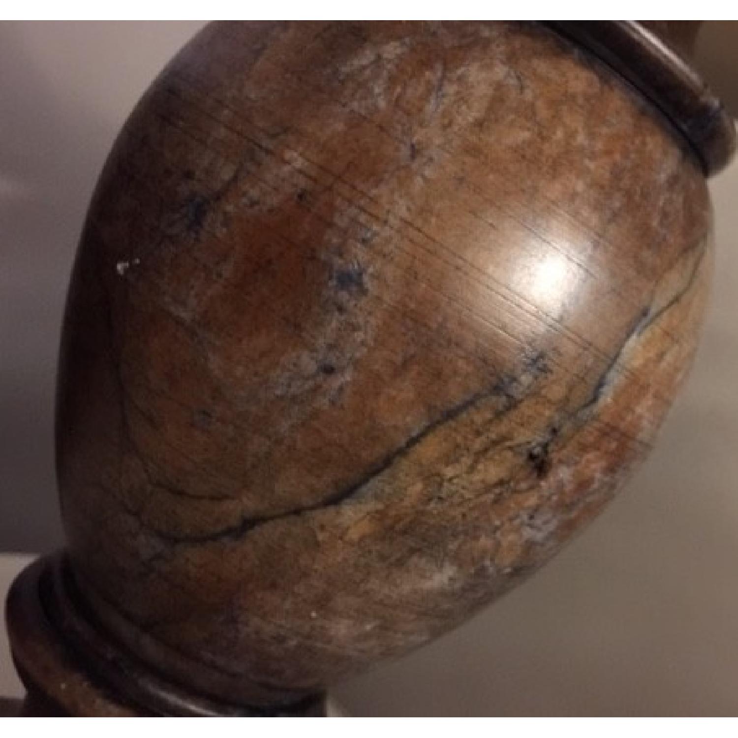 Restoration Hardware Brown Alabaster Lamps - image-2