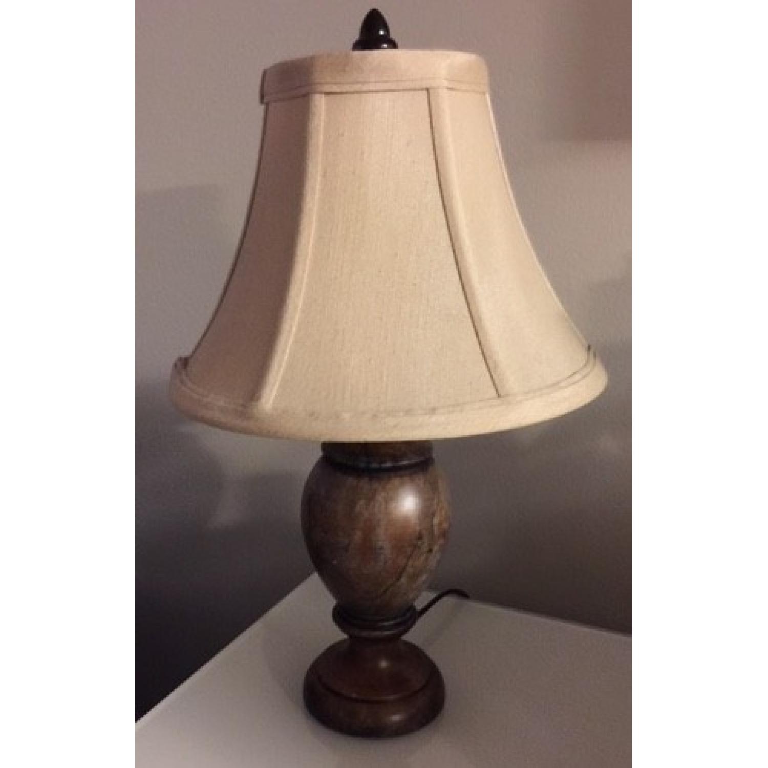 Restoration Hardware Brown Alabaster Lamps - image-3