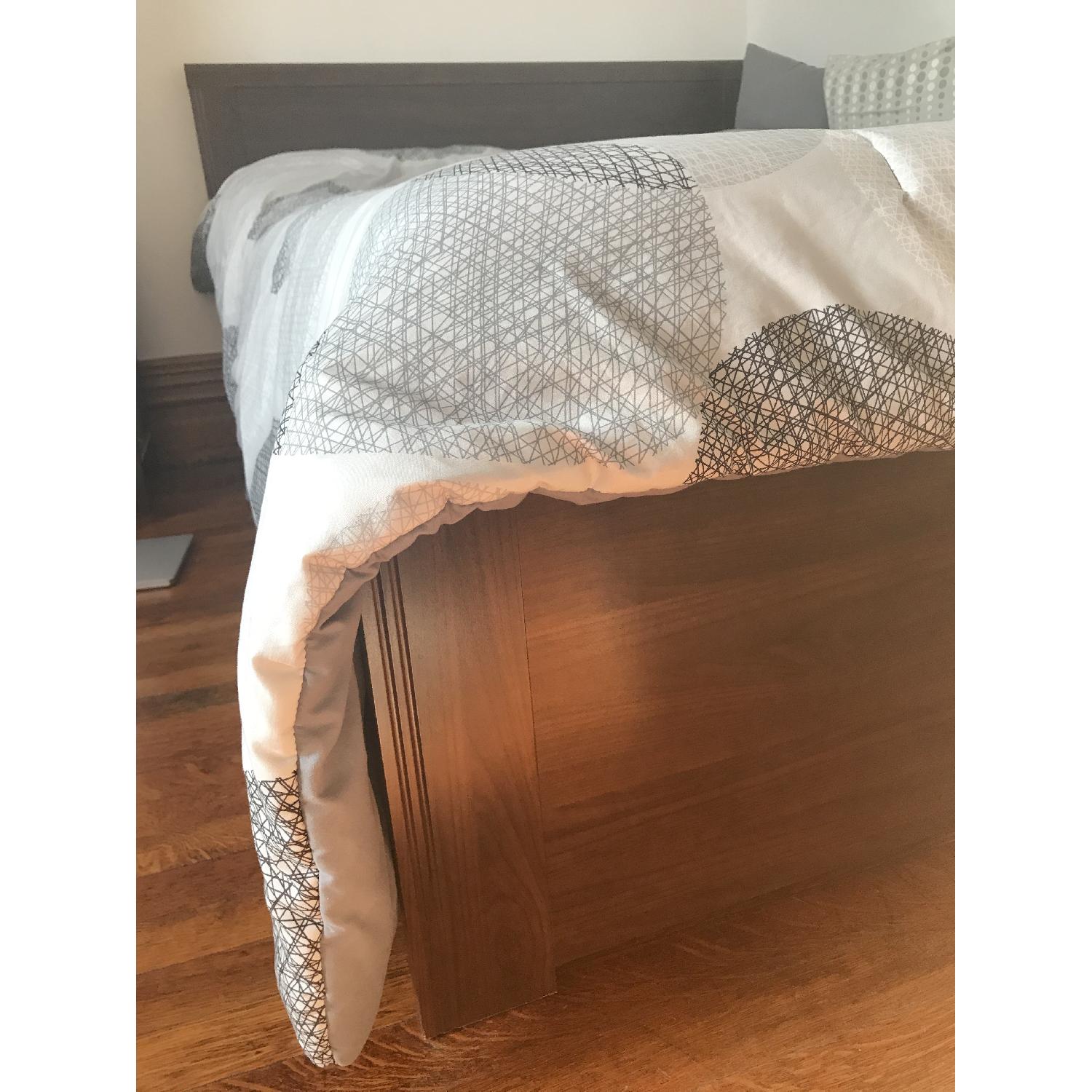 Ikea Brusali Queen Bed w/ Storage - image-2