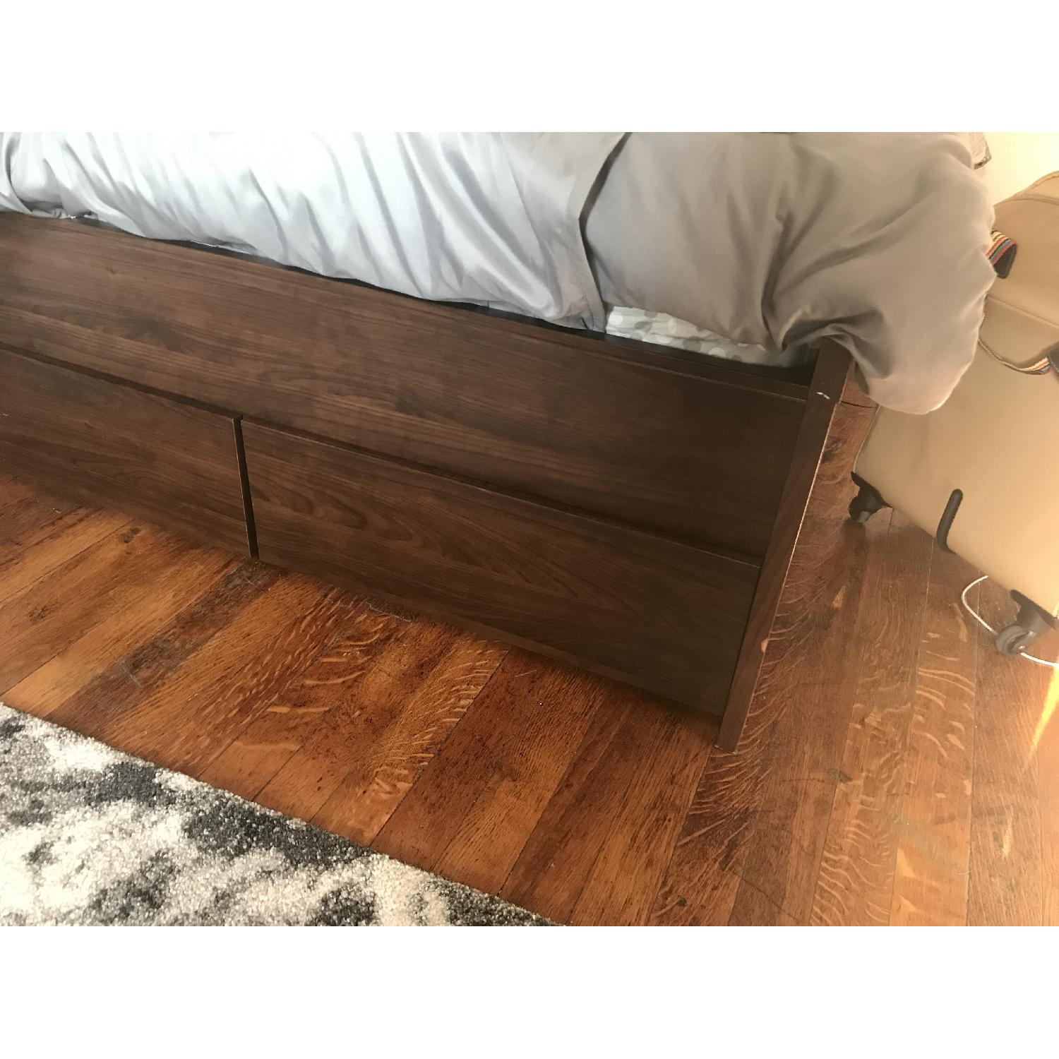 Ikea Brusali Queen Bed w/ Storage - image-3