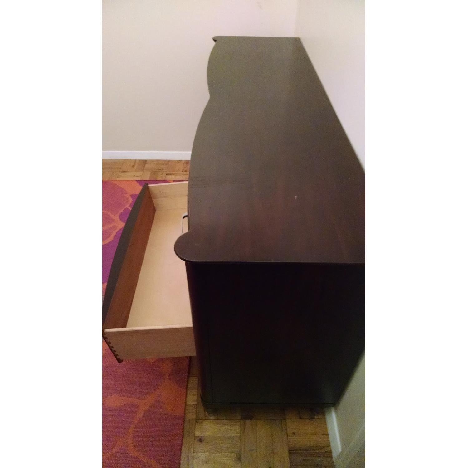 8 Drawer Brown Wood Dresser - image-2