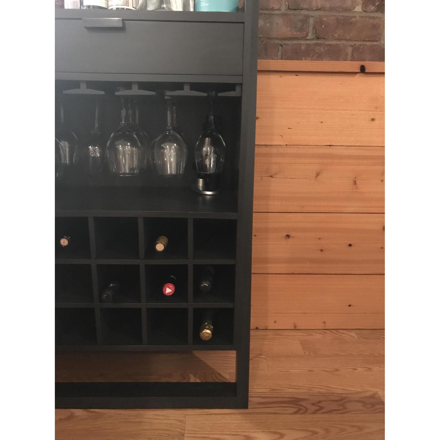 Crate & Barrel Bar Storage Unit - image-3