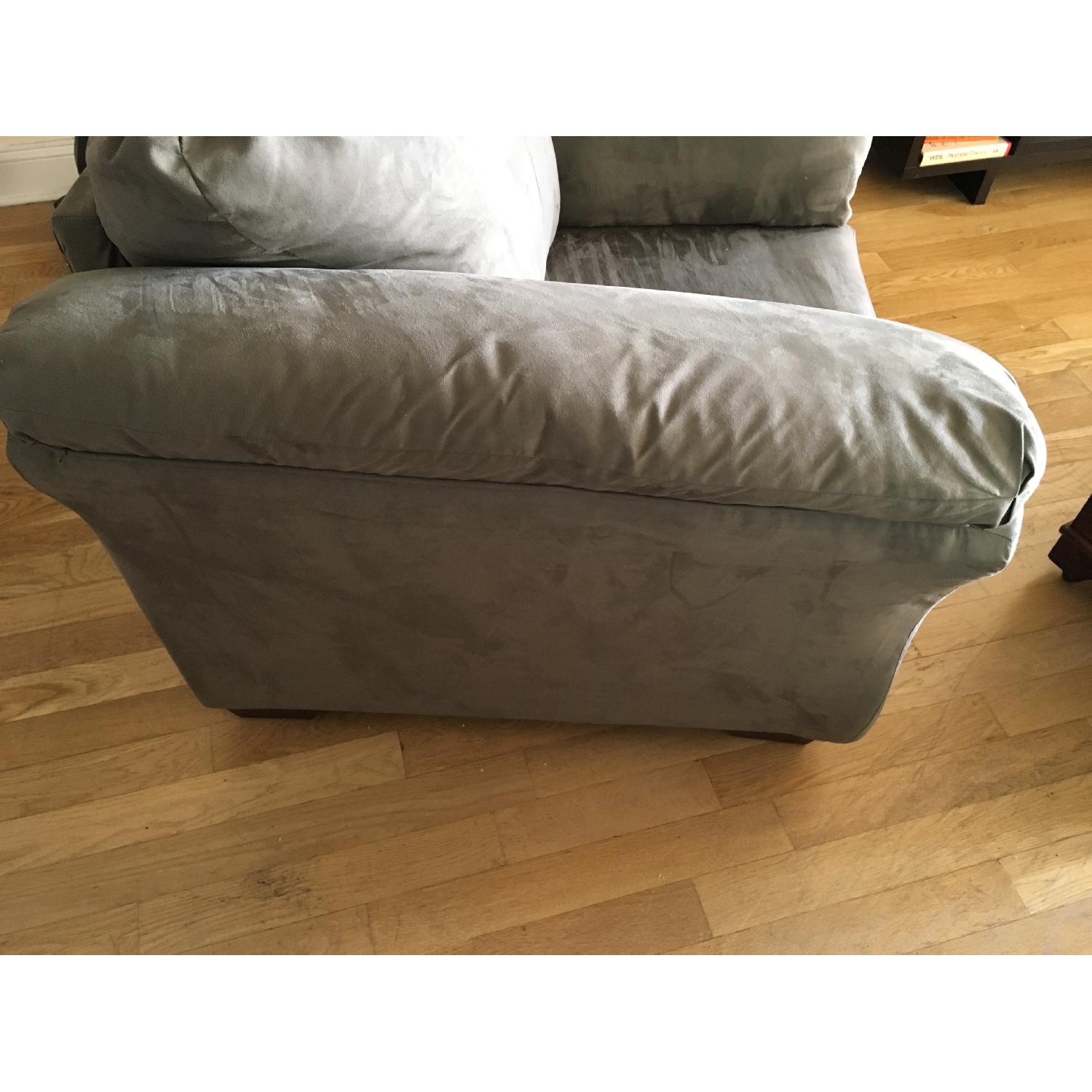 Victors Villa Furniture Grey Microfiber Armchair - image-4