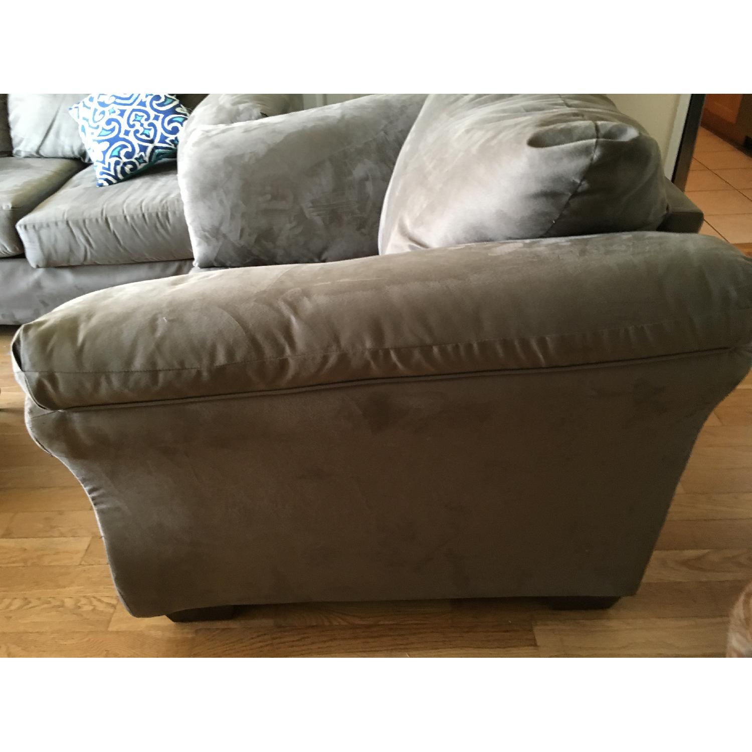 Victors Villa Furniture Grey Microfiber Armchair - image-5