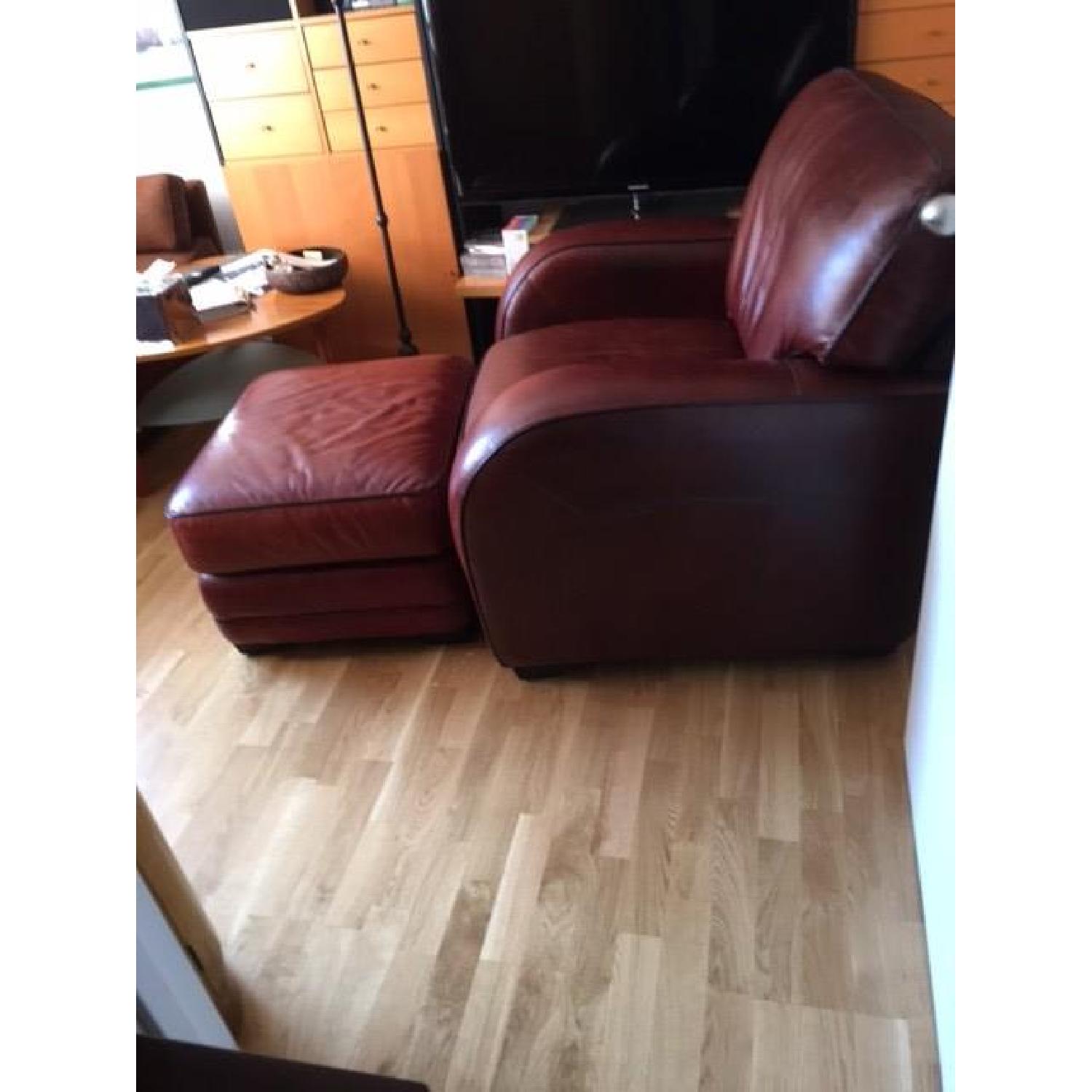 Bon Marche-Feder Club Chair & Ottoman - image-6