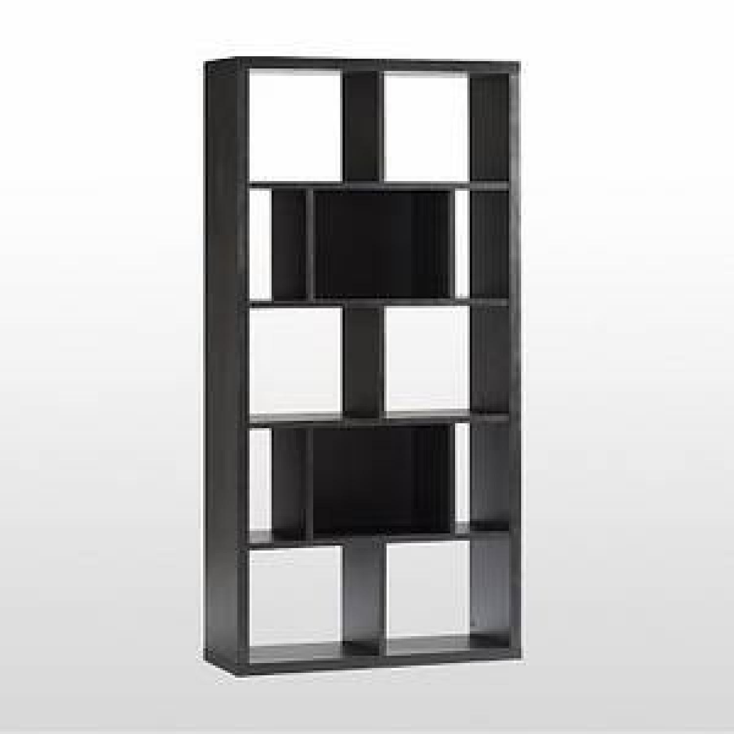 West Elm Rectangle Cutout Book Case - image-0