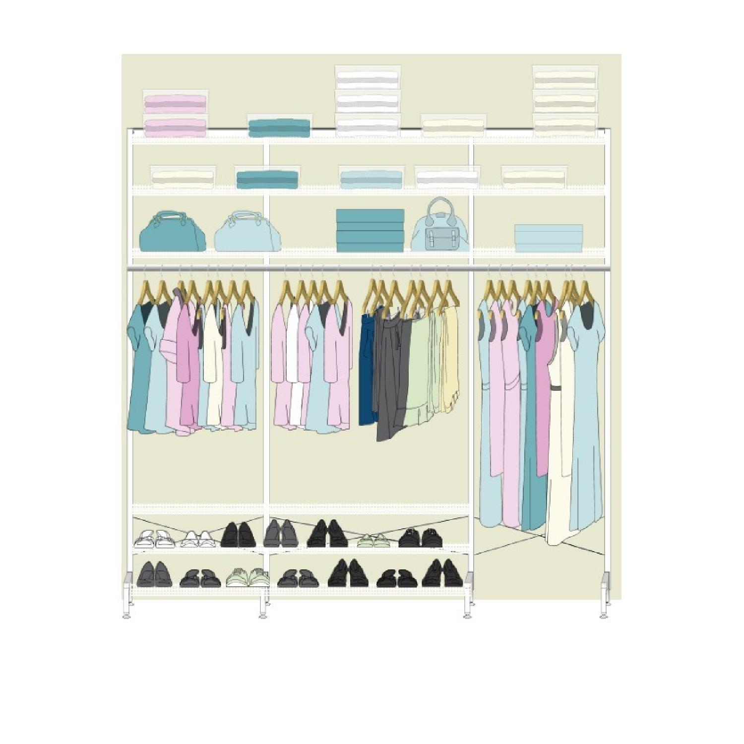 Container Store Elfa Free Standing Closet - image-1