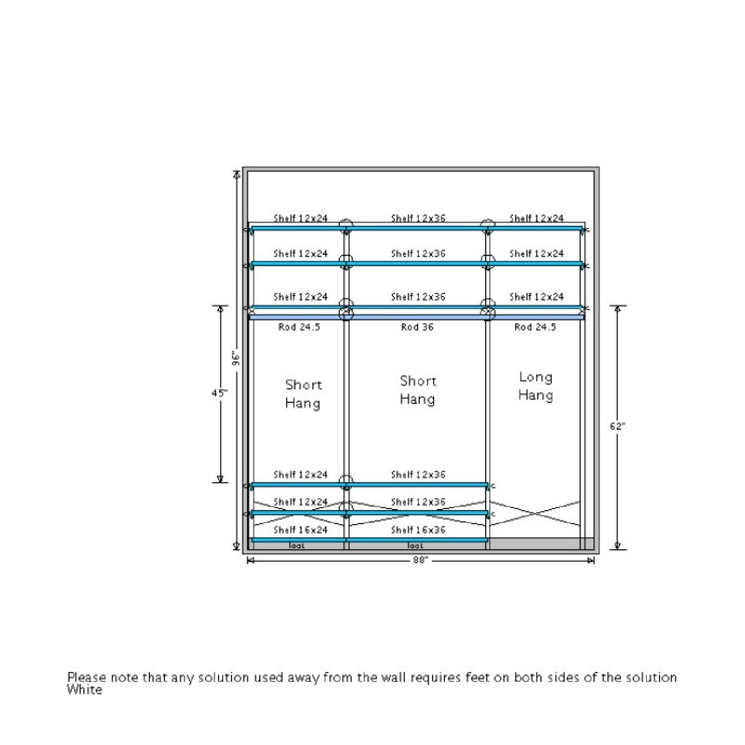 Container Store Elfa Free Standing Closet - image-3