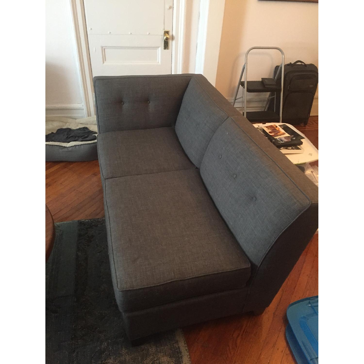 Macy's Harper Fabric Armless Sofa + Side Chair - image-2