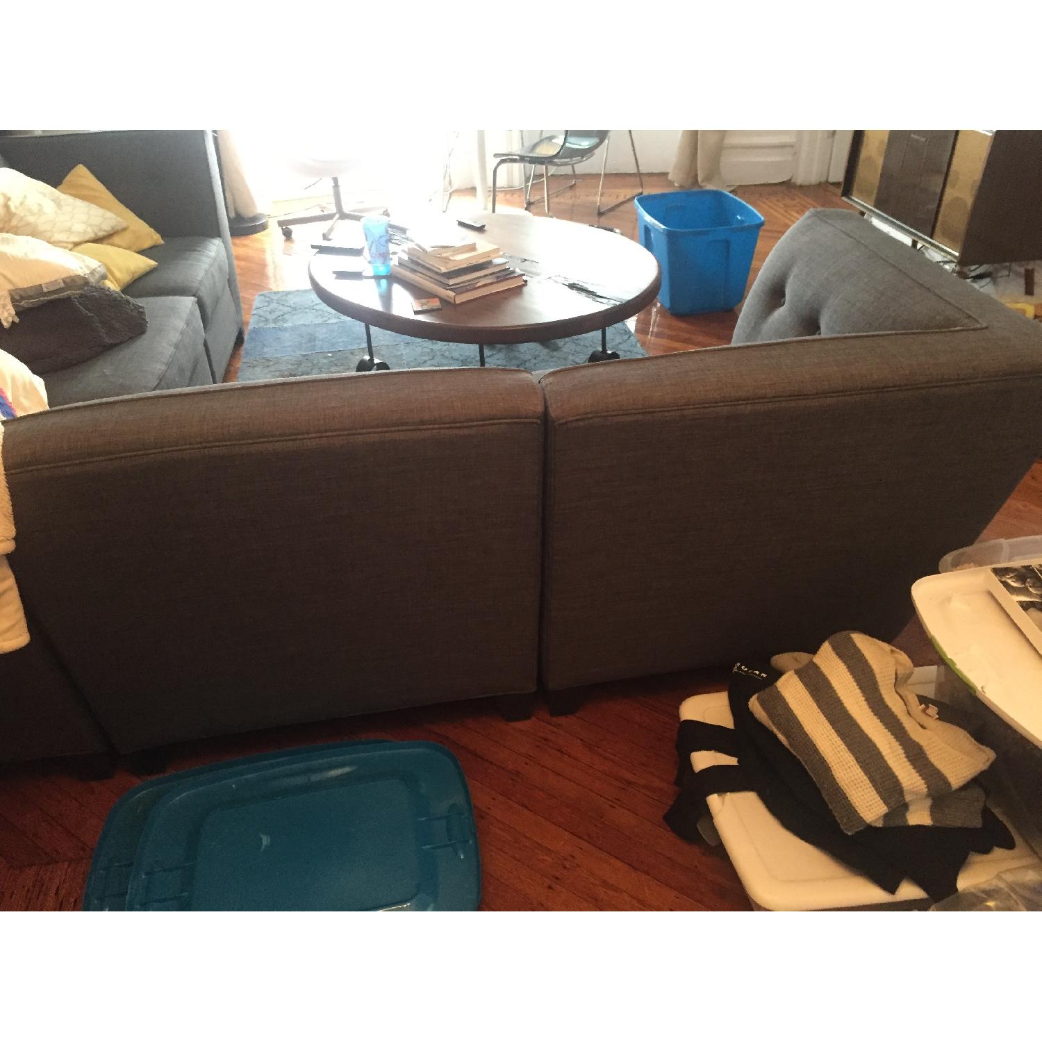 Macy's Harper Fabric Armless Sofa + Side Chair - image-3