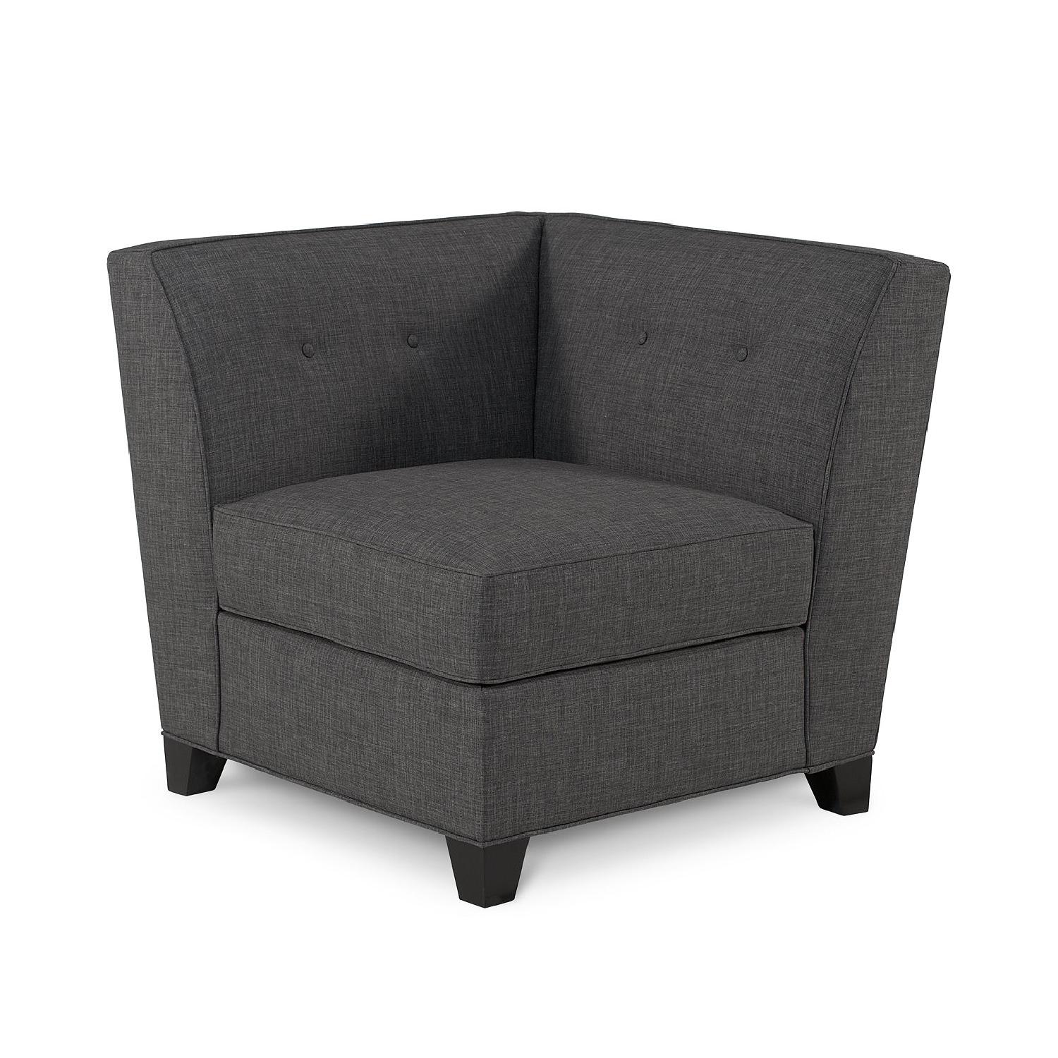 Macy's Harper Fabric Armless Sofa + Side Chair - image-4