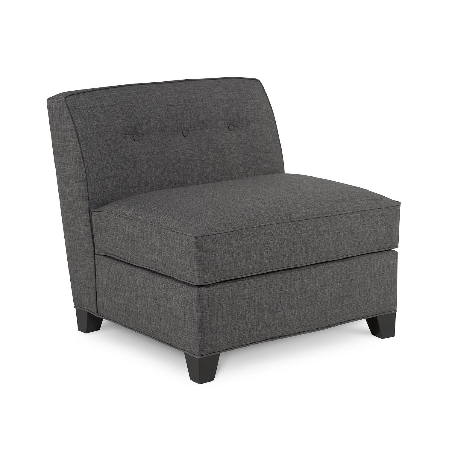 Macy's Harper Fabric Armless Sofa + Side Chair - image-5