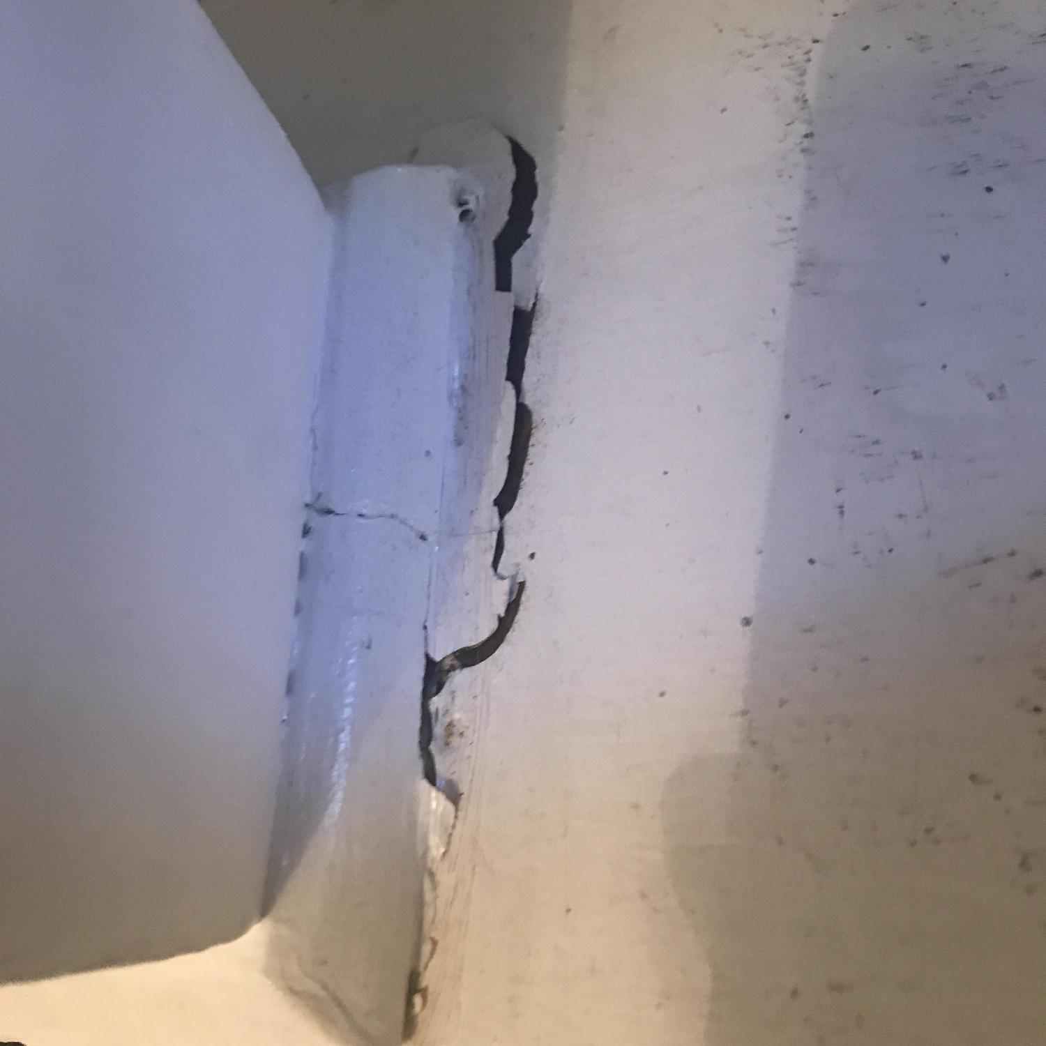 Antique White Oval Desk - image-3