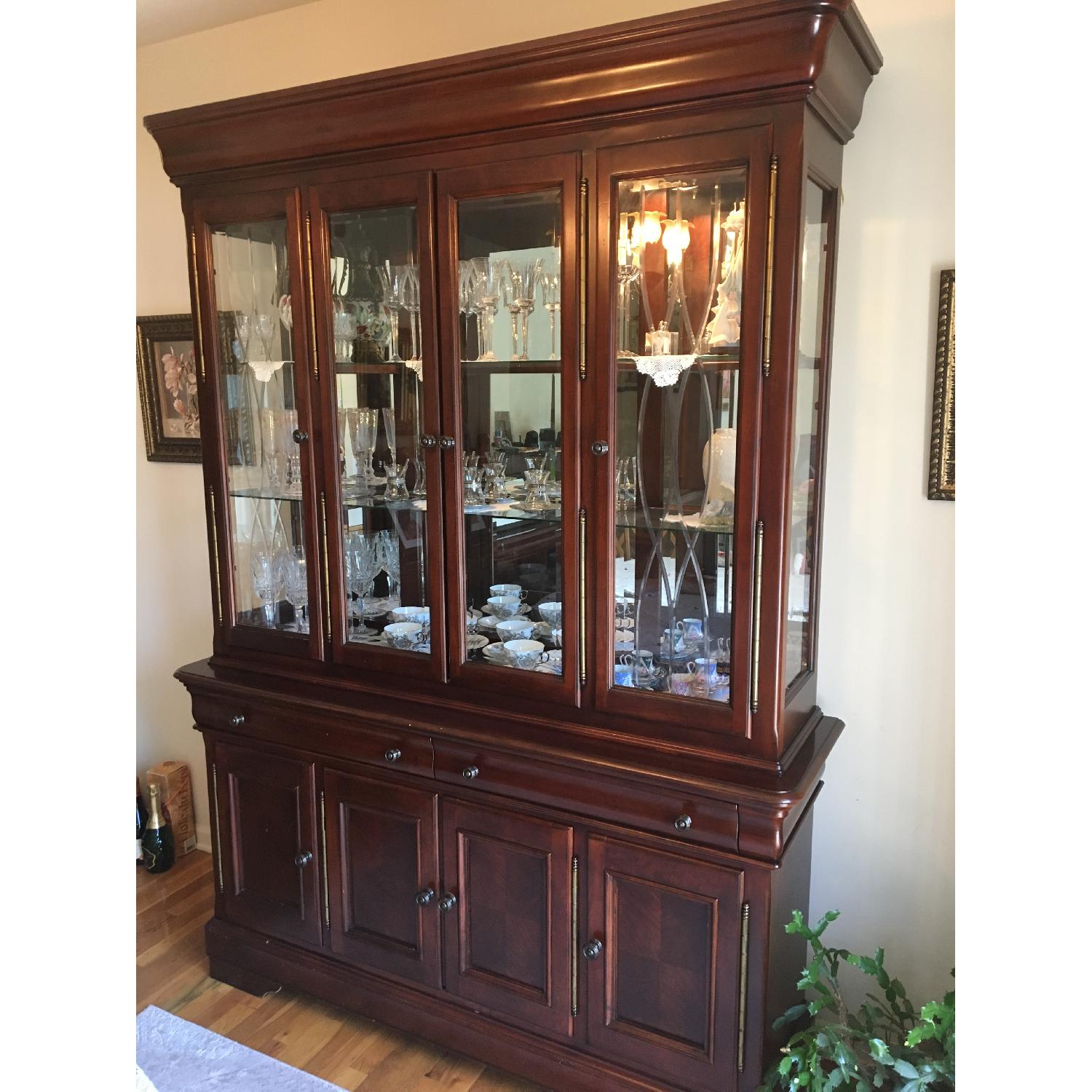 Universal Furniture Chippendale Style Wood China Cabinet - image-3