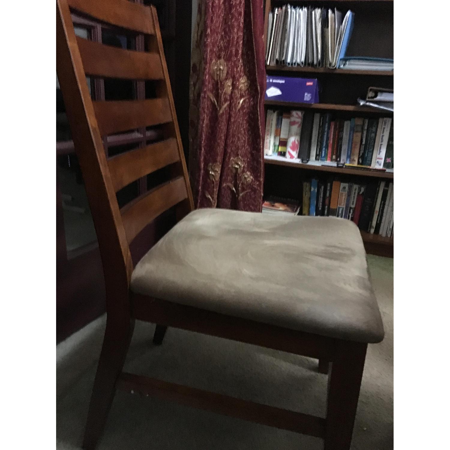 Walnut Finish Dining Table w/ 8 Chairs - image-4