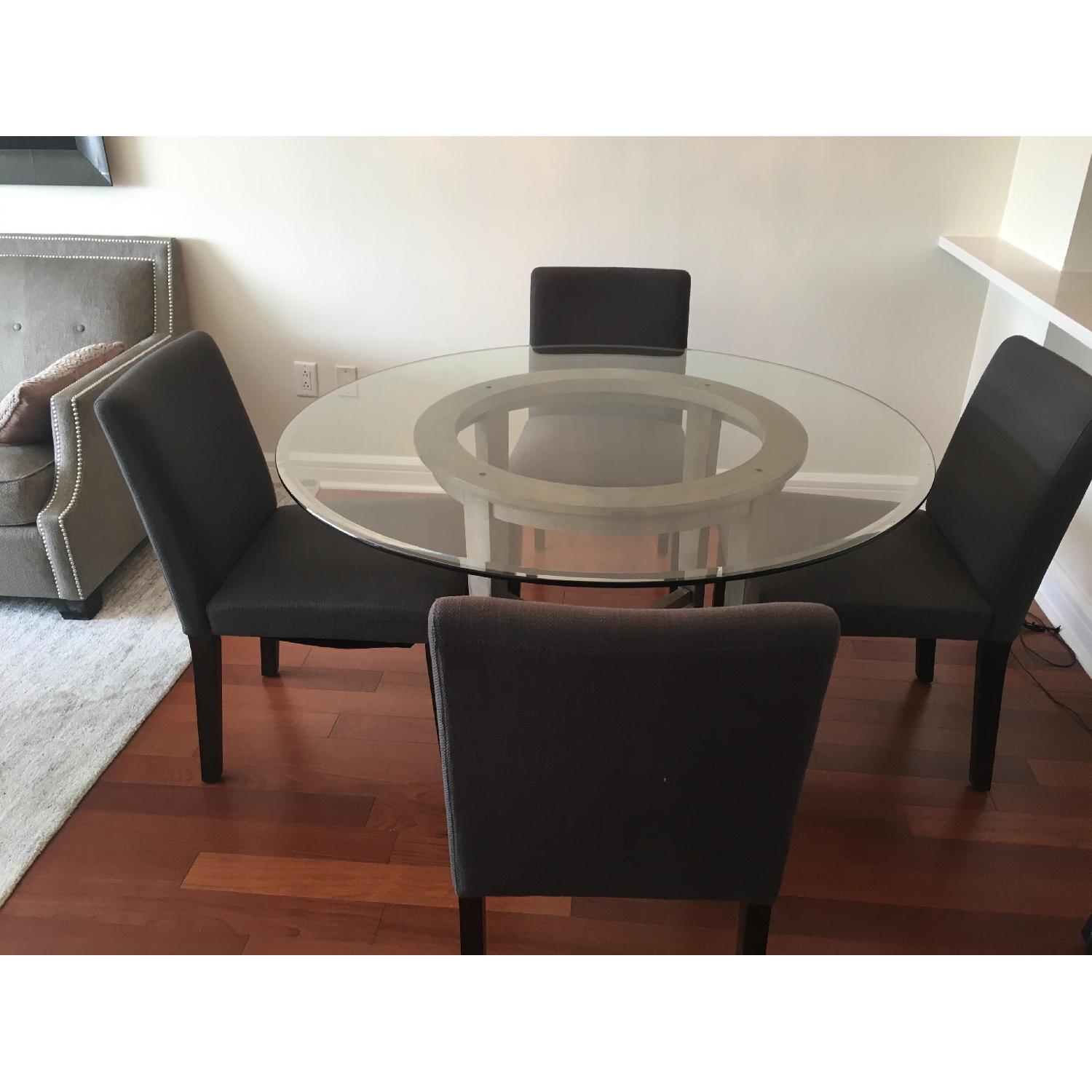 Crate & Barrel Halo Round Dining Table - image-1