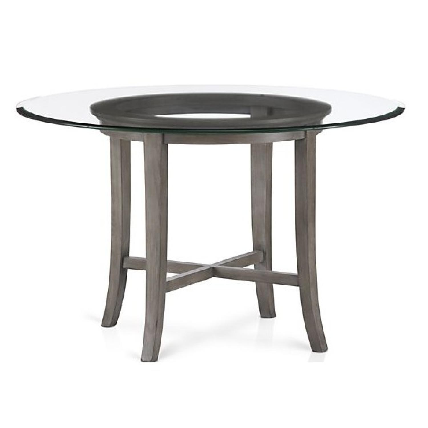 Crate & Barrel Halo Round Dining Table - image-0