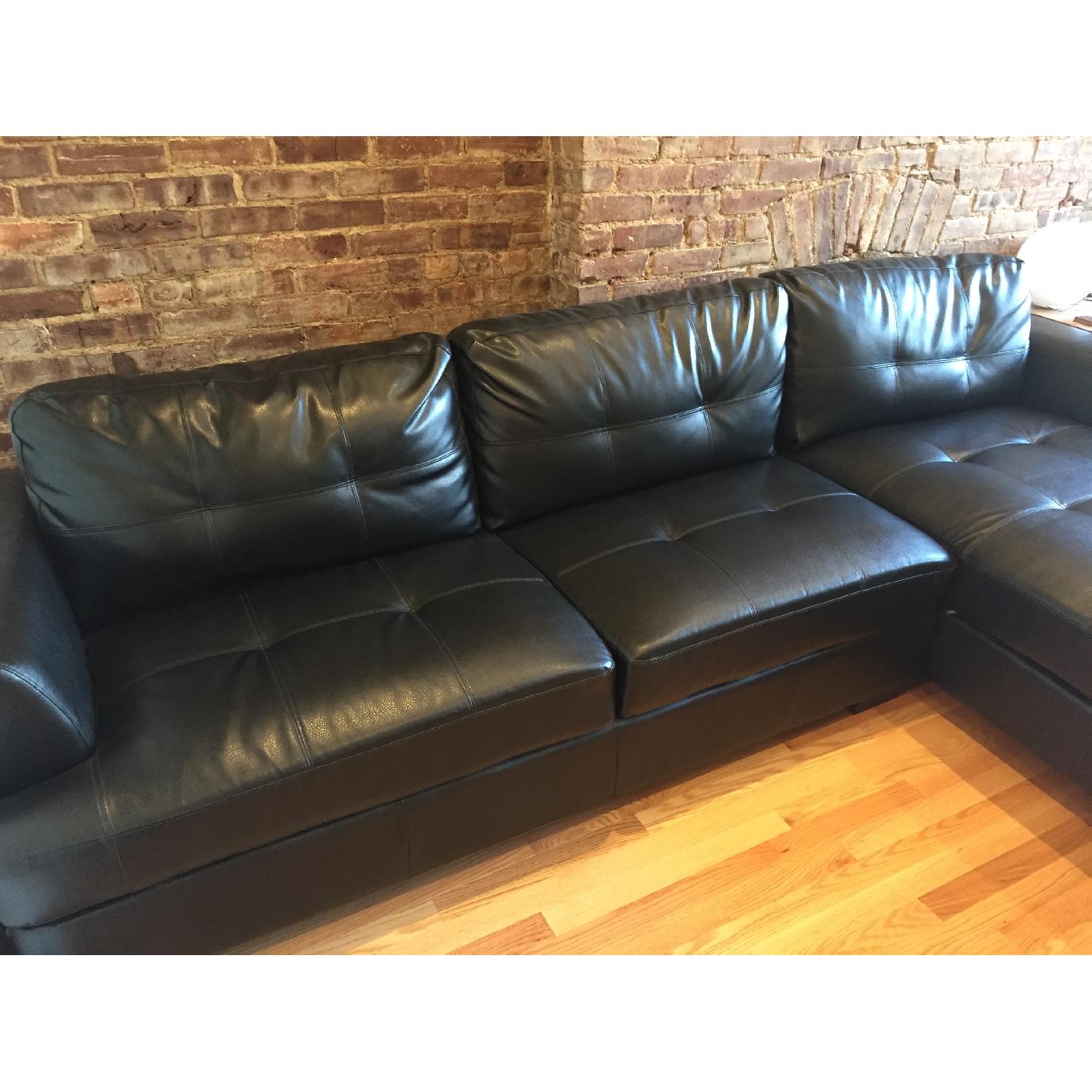 Wayfair Leather Sectional Couch - image-2