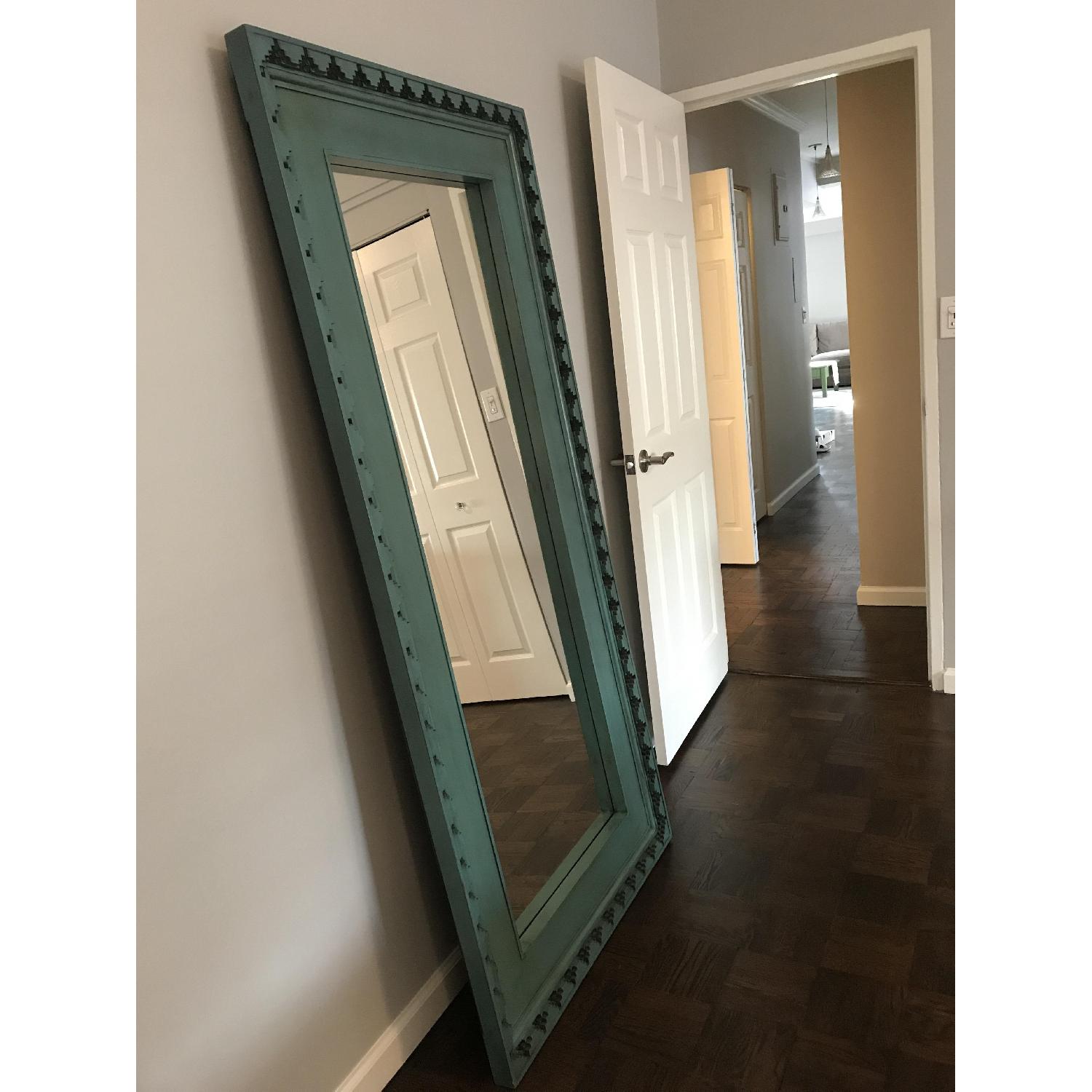 Pier 1 Turquoise Floor Mirror - image-3