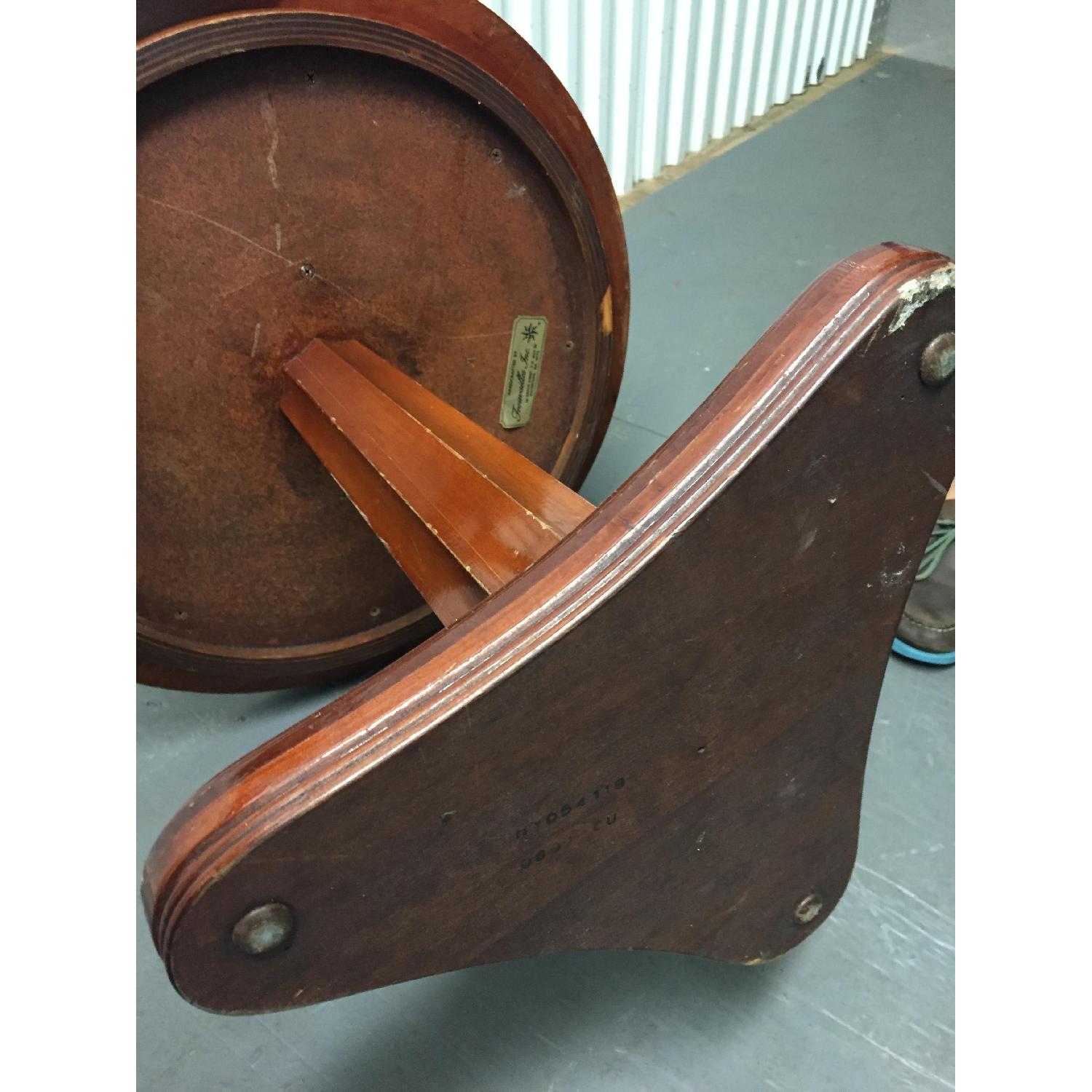 Formal Circular Wood Table - image-3