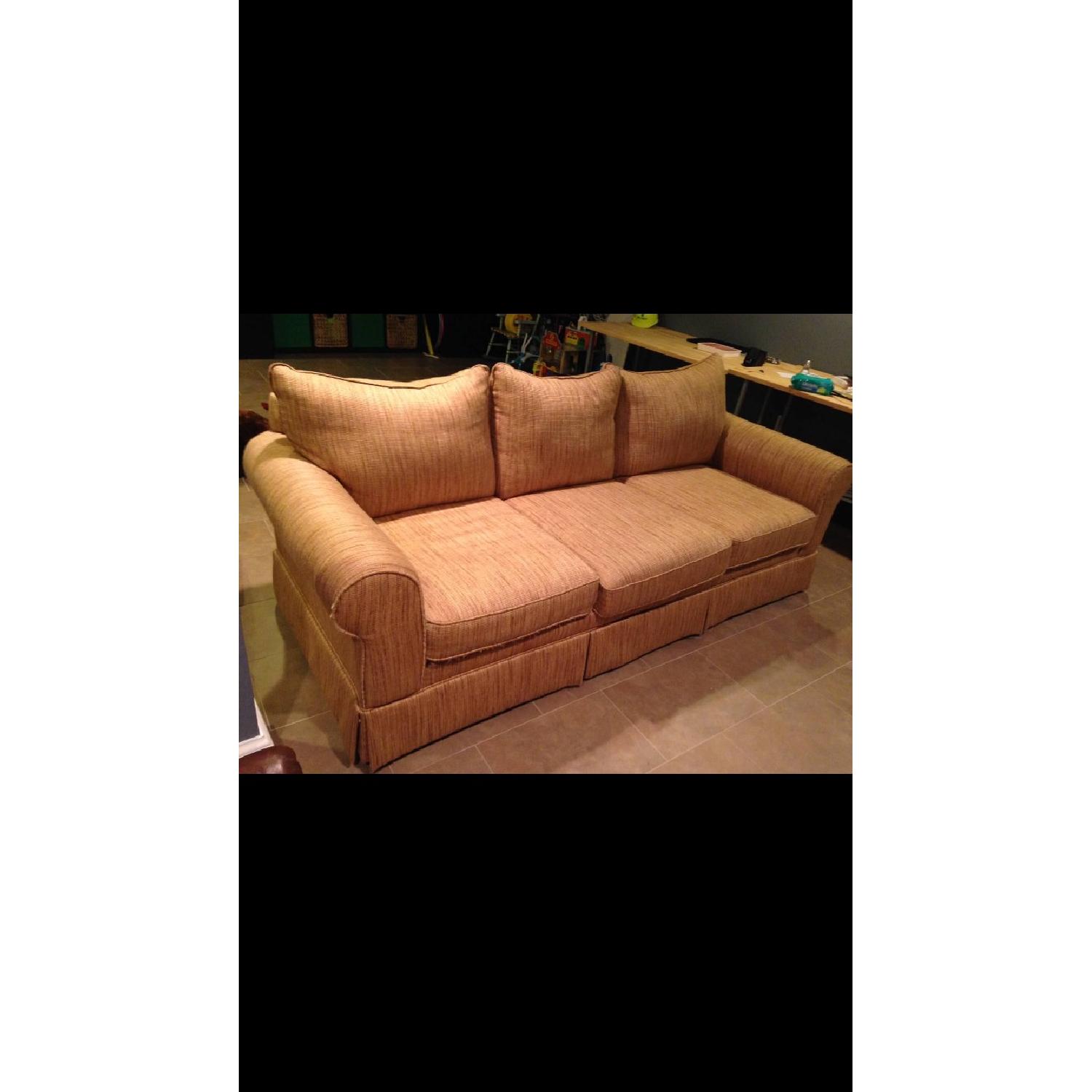 Yellow Fabric 3 Seater Sofa - image-1