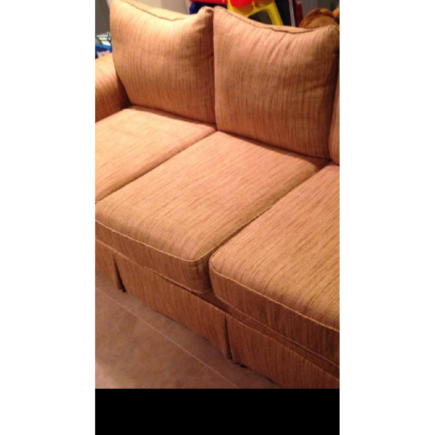 Yellow Fabric 3 Seater Sofa - image-3