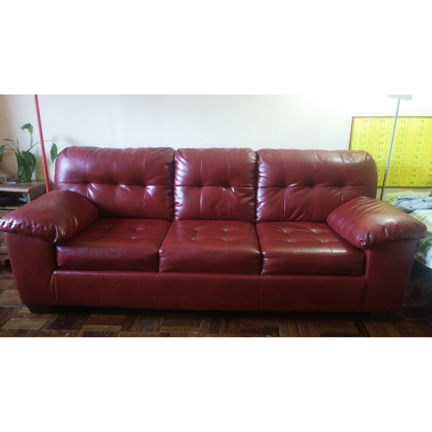 Ashley's Signature Design Alliston Sofa in Salsa DuraBlend - image-4