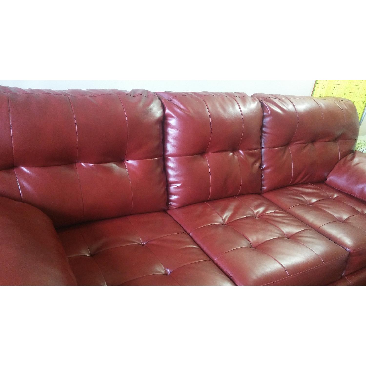 Ashley's Signature Design Alliston Sofa in Salsa DuraBlend - image-5