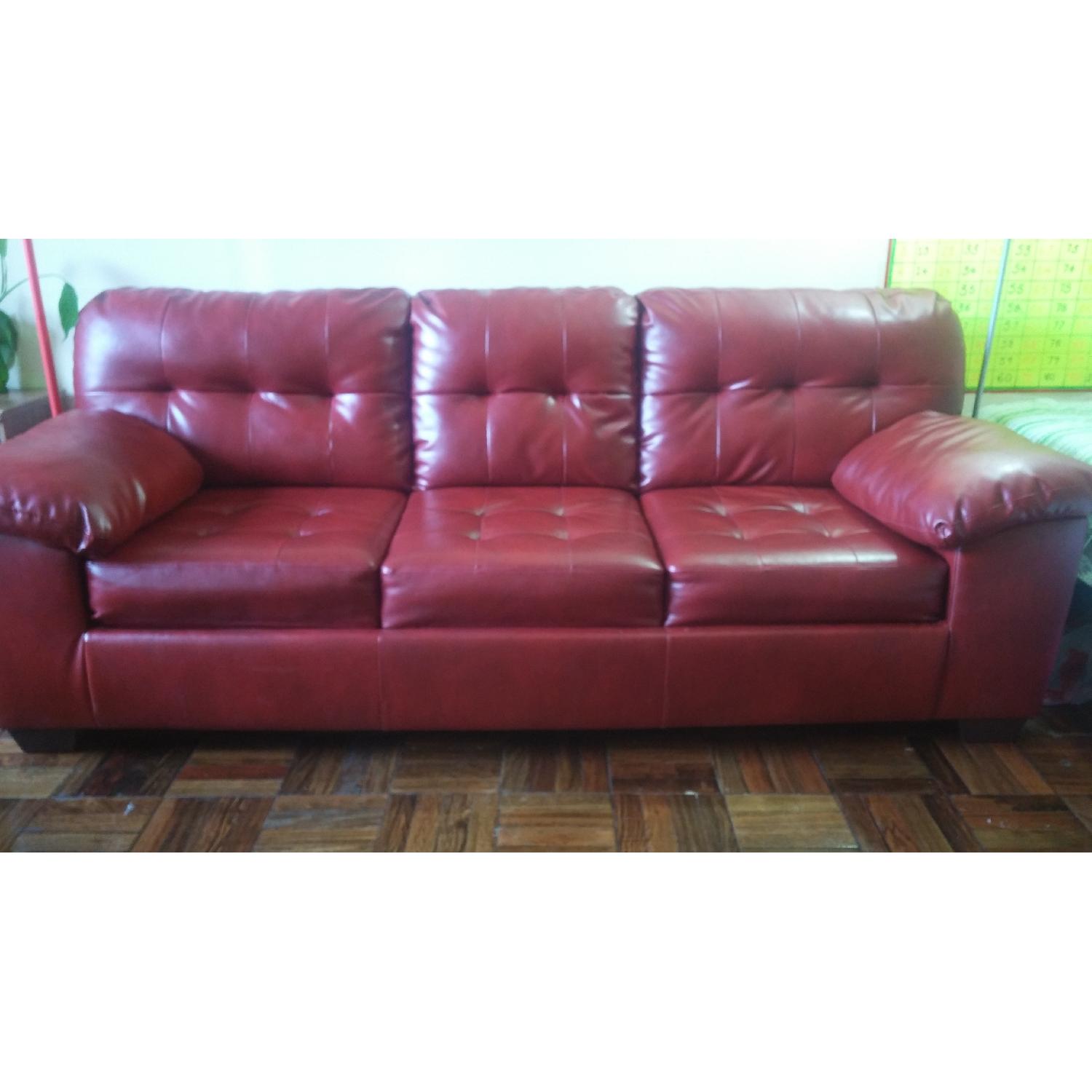 Ashley's Signature Design Alliston Sofa in Salsa DuraBlend - image-6