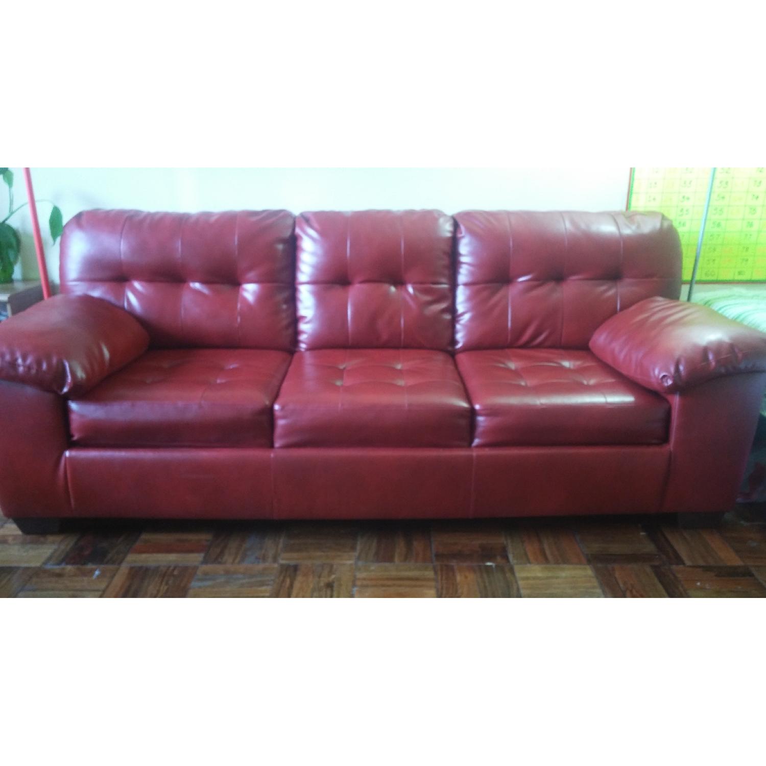 Ashley's Signature Design Alliston Sofa in Salsa DuraBlend - image-7