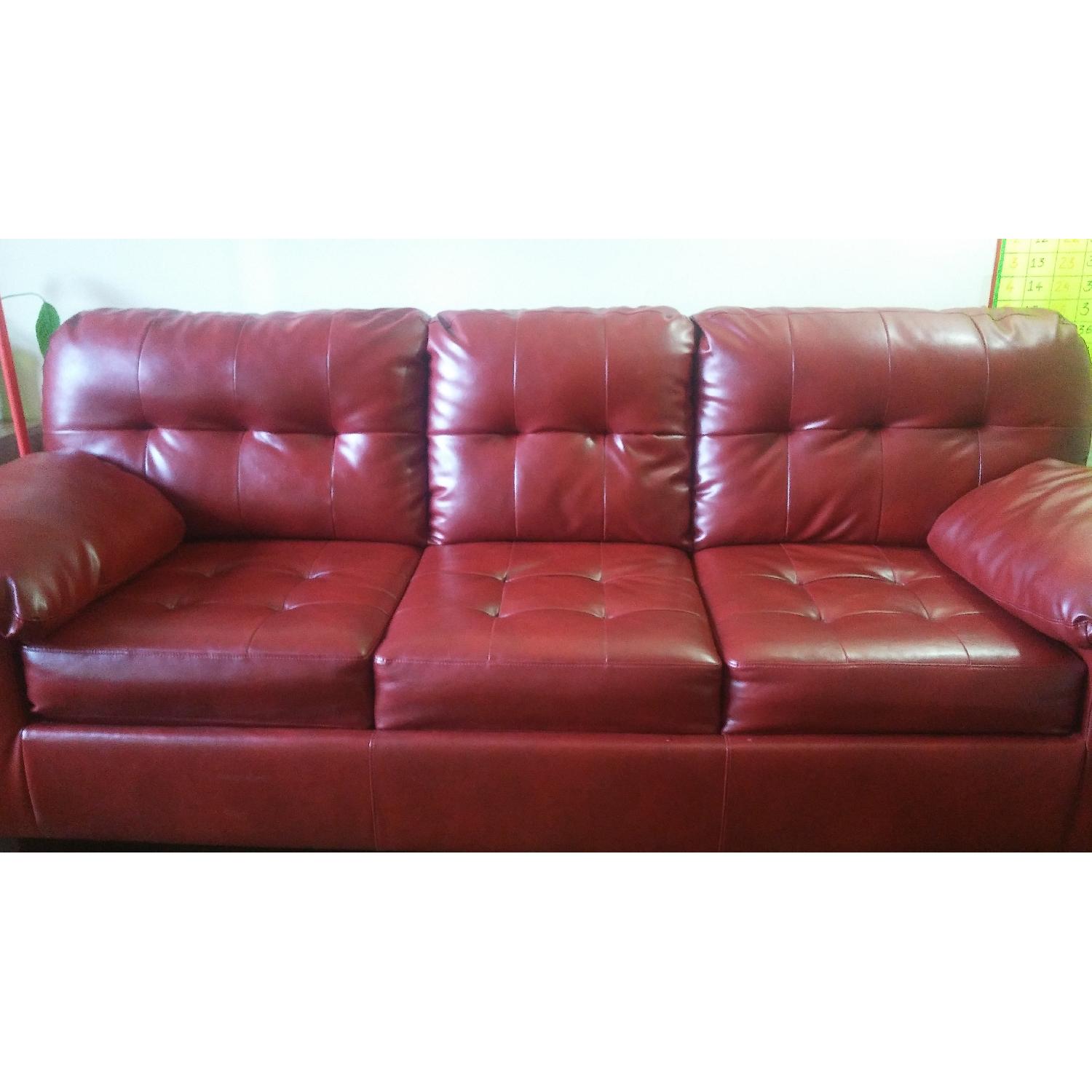 Ashley's Signature Design Alliston Sofa in Salsa DuraBlend - image-8