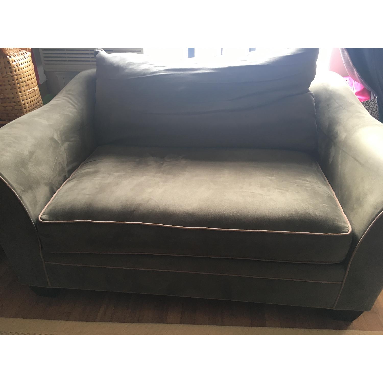 Raymour & Flaningan Chair and a Half & Ottoman - image-3